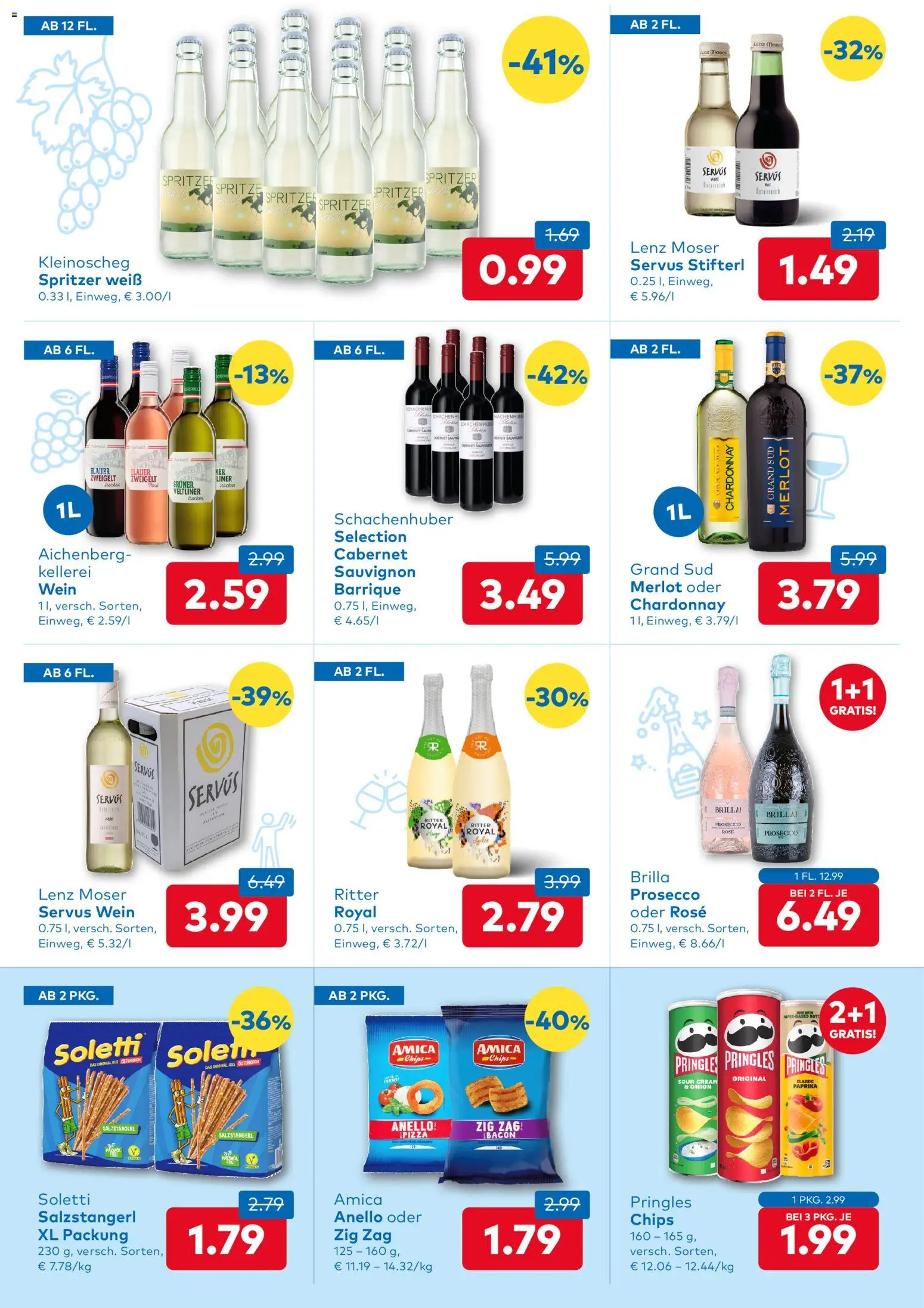T&G Flugblatt gültig ab 09.04.2026 | Seite: 6 | Produkte: Chips, Wein
