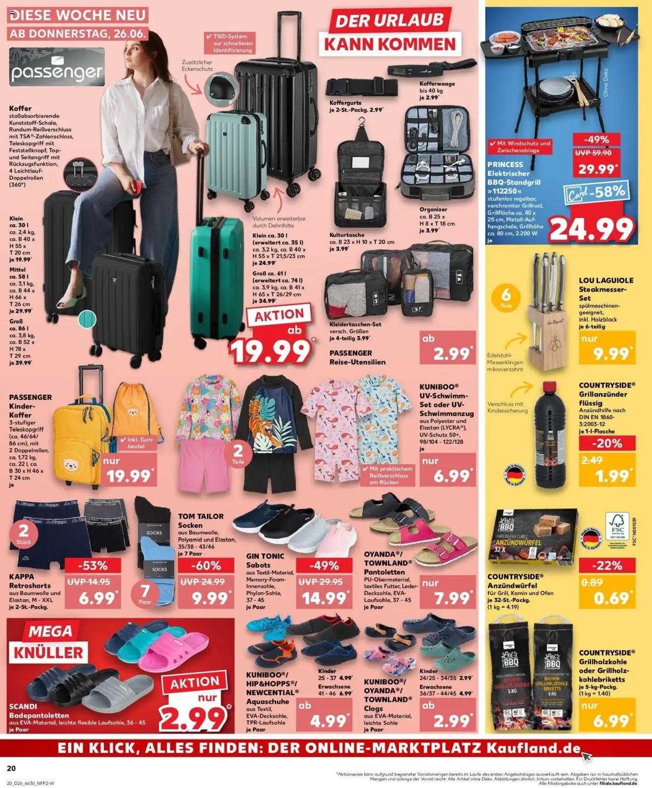 Kaufland prospekt Westerburg	 - gültig ab dem 29.06.2025 | Seite: 31 | Produkte: Ofen, Grill, Socken, Koffer
