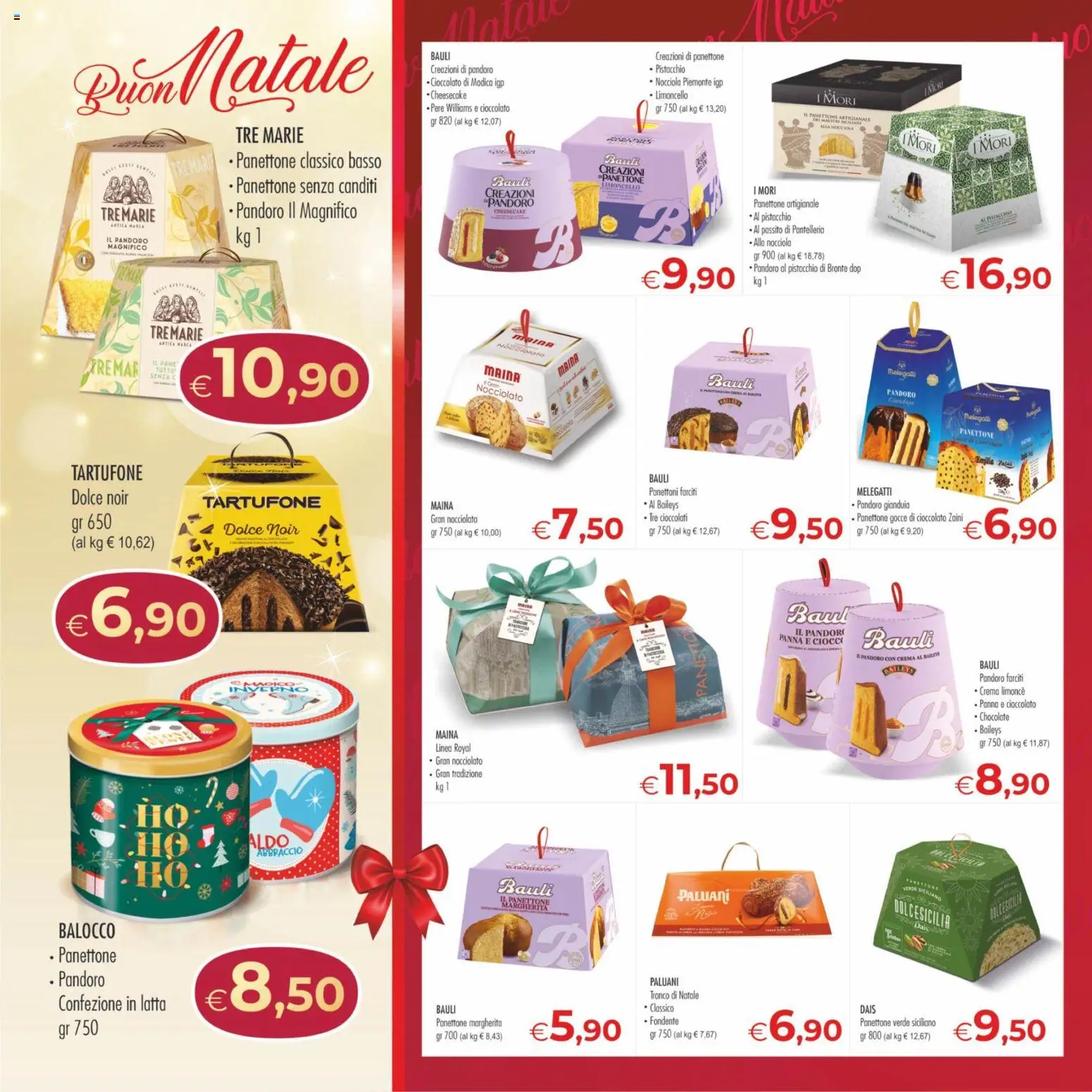 Volantino MerSi Supermercati del 13.12.2025 | Pagina: 2 | Prodotti: Crema, Pane, Panettone, Limoncello
