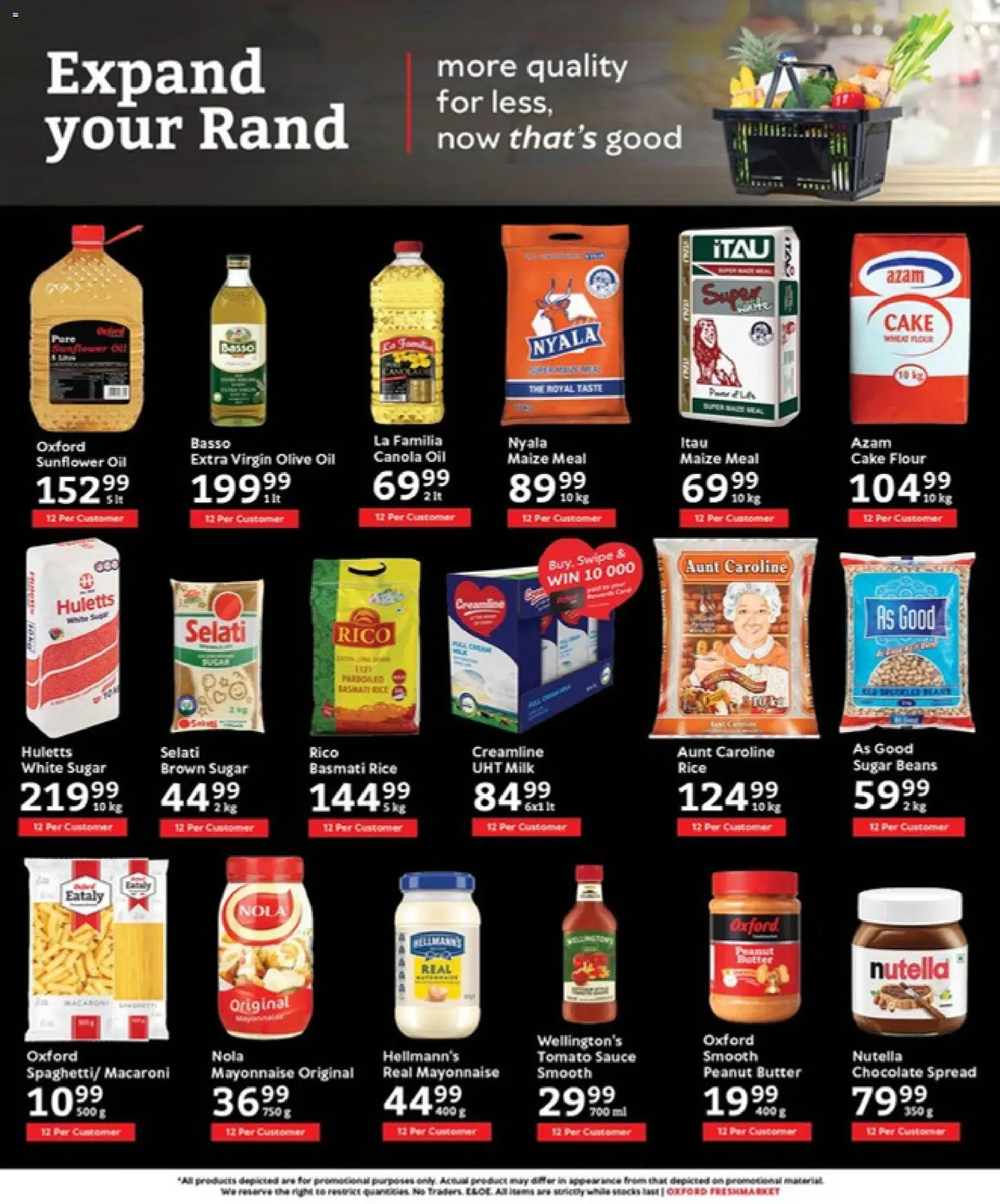 New Oxford Freshmarket catalogue – valid from 08.04.2026 | Page: 8 | Products: Cake, Milk, Rice, Sugar