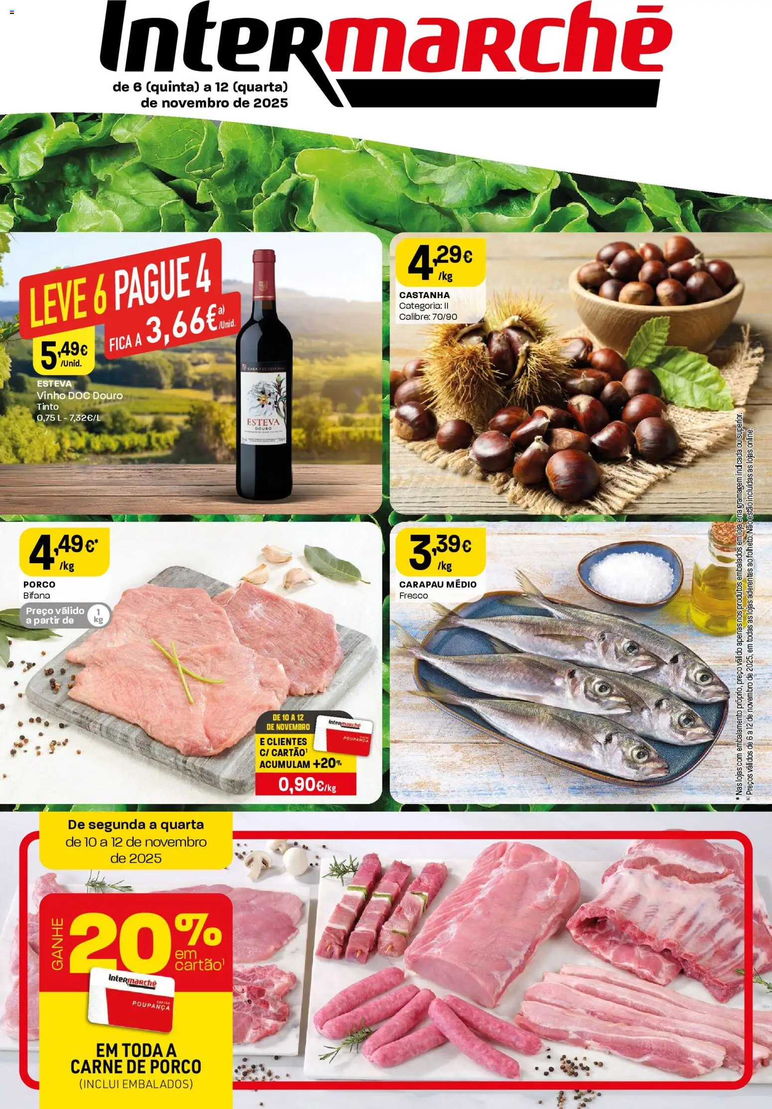Intermarché folheto │ válido de 06.11.2025 | Página: 1 | Produtos: Vinho, Carne de porco, Carne