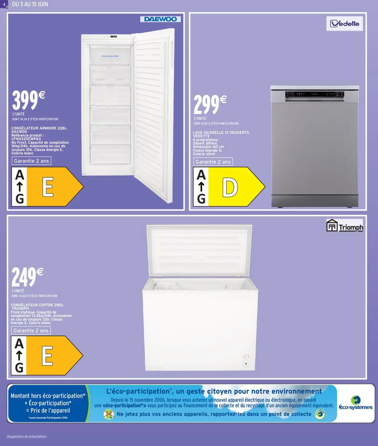 | Page: 4 | Produits: Congélateur armoire, Congélateur, Armoire