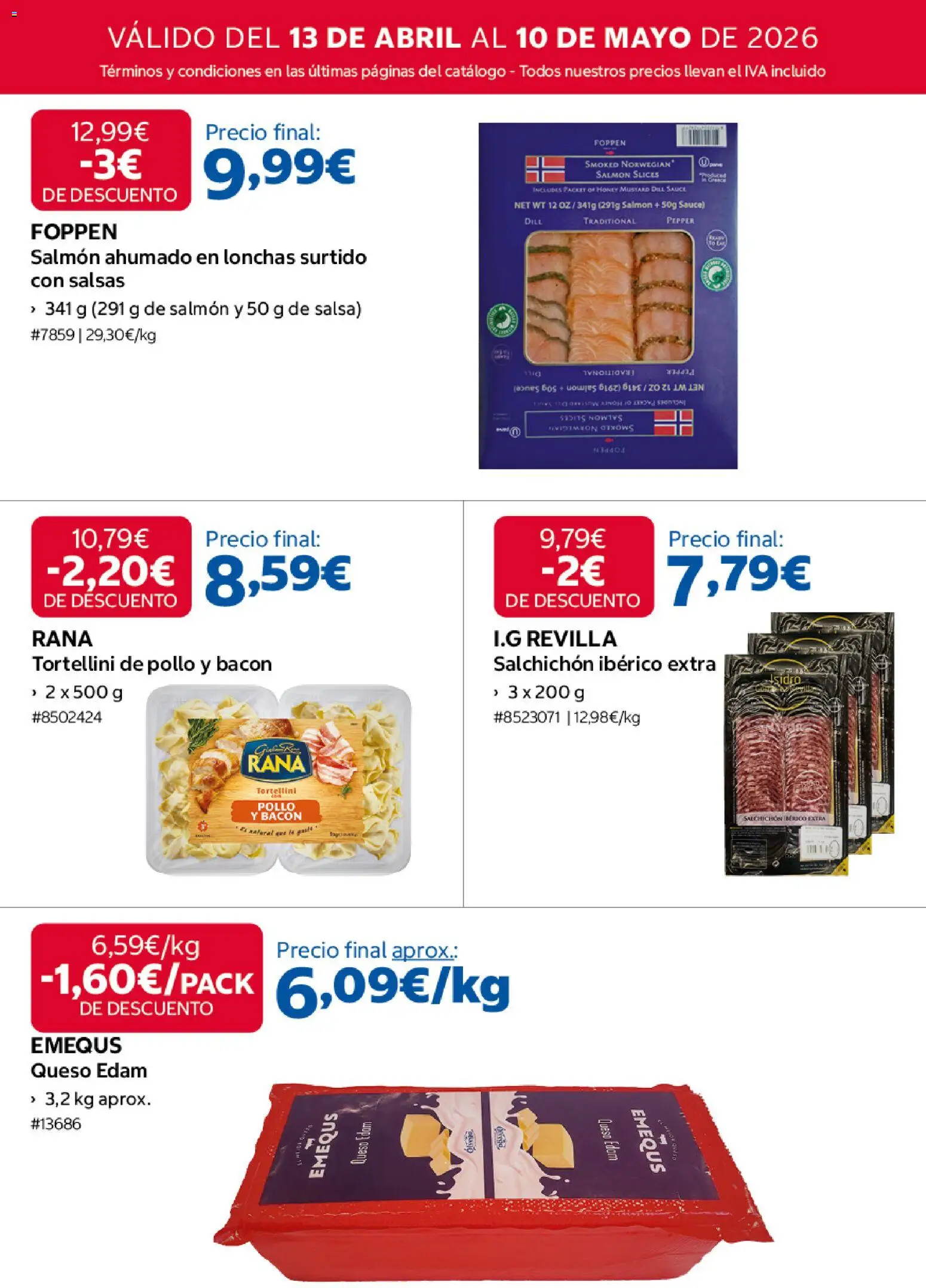 Costco catálogo │ válido desde el 13.04.2026 | Página: 5 | Productos: Queso, Salmón ahumado