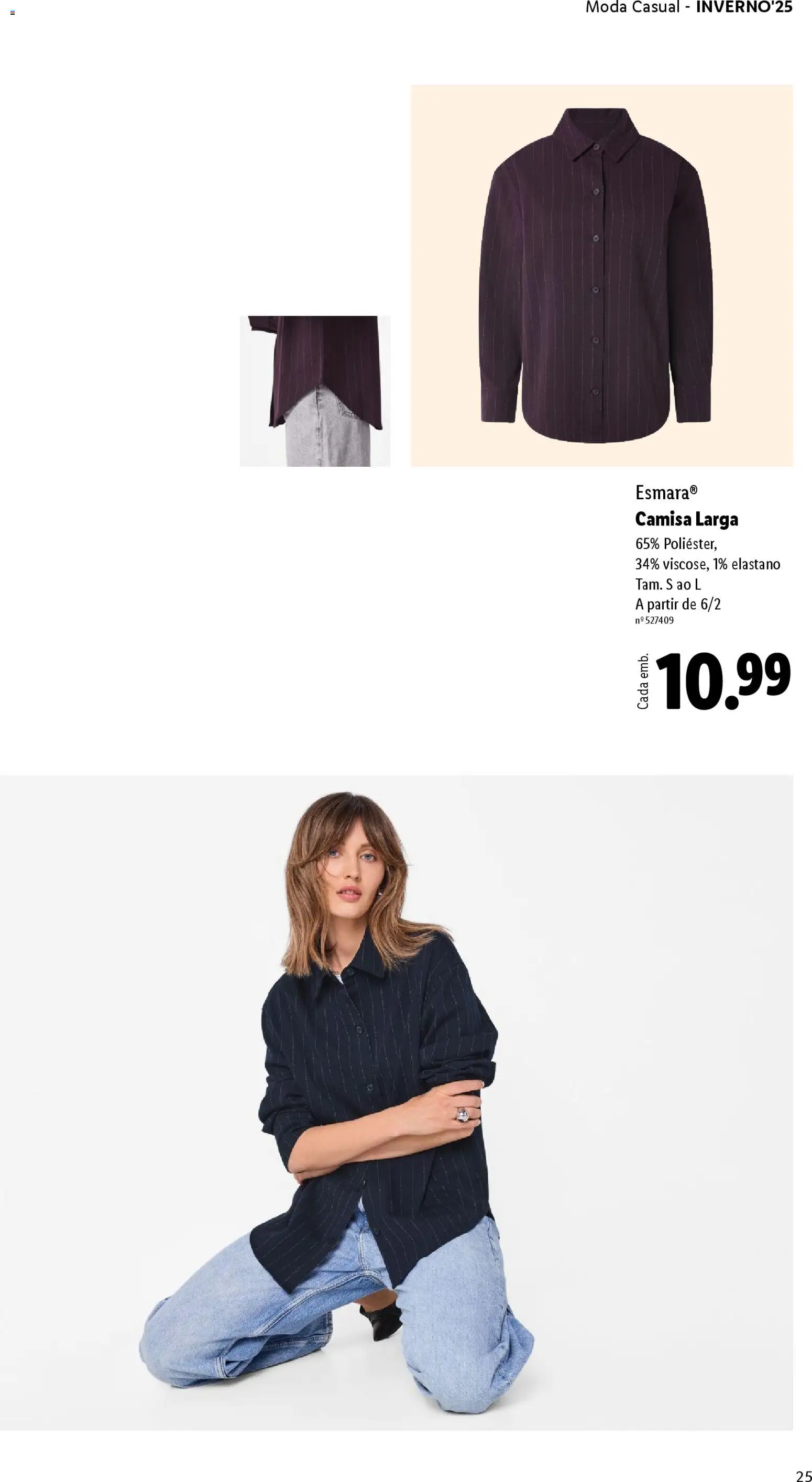 Lidl folheto │ válido de 01.12.2025 | Página: 25 | Produtos: Camisa