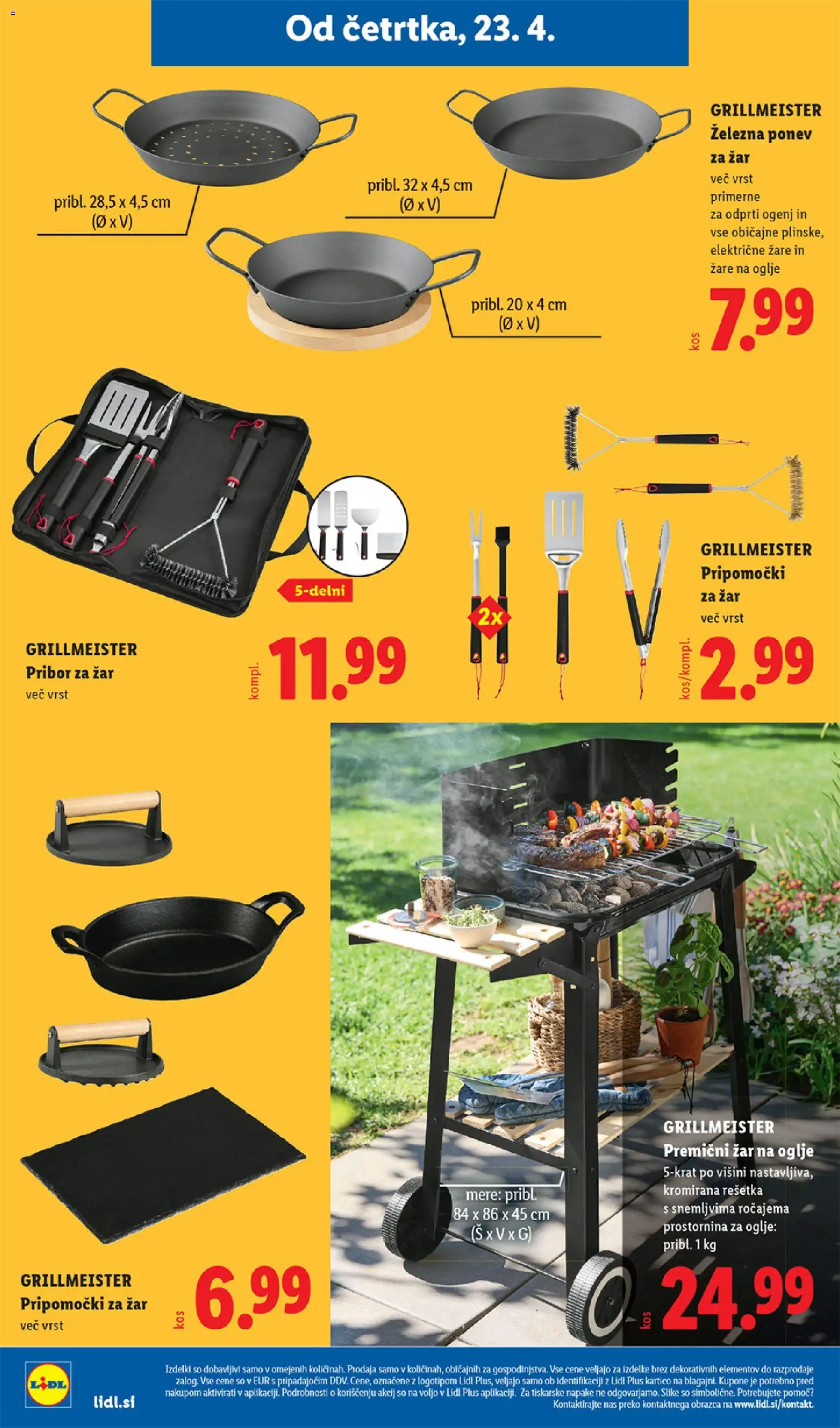 Novi Lidl katalog ponudbe – veljaven od 23.04.2026 | Stran: 13 | Izdelki: Pribor, Pribor za žar, Zar
