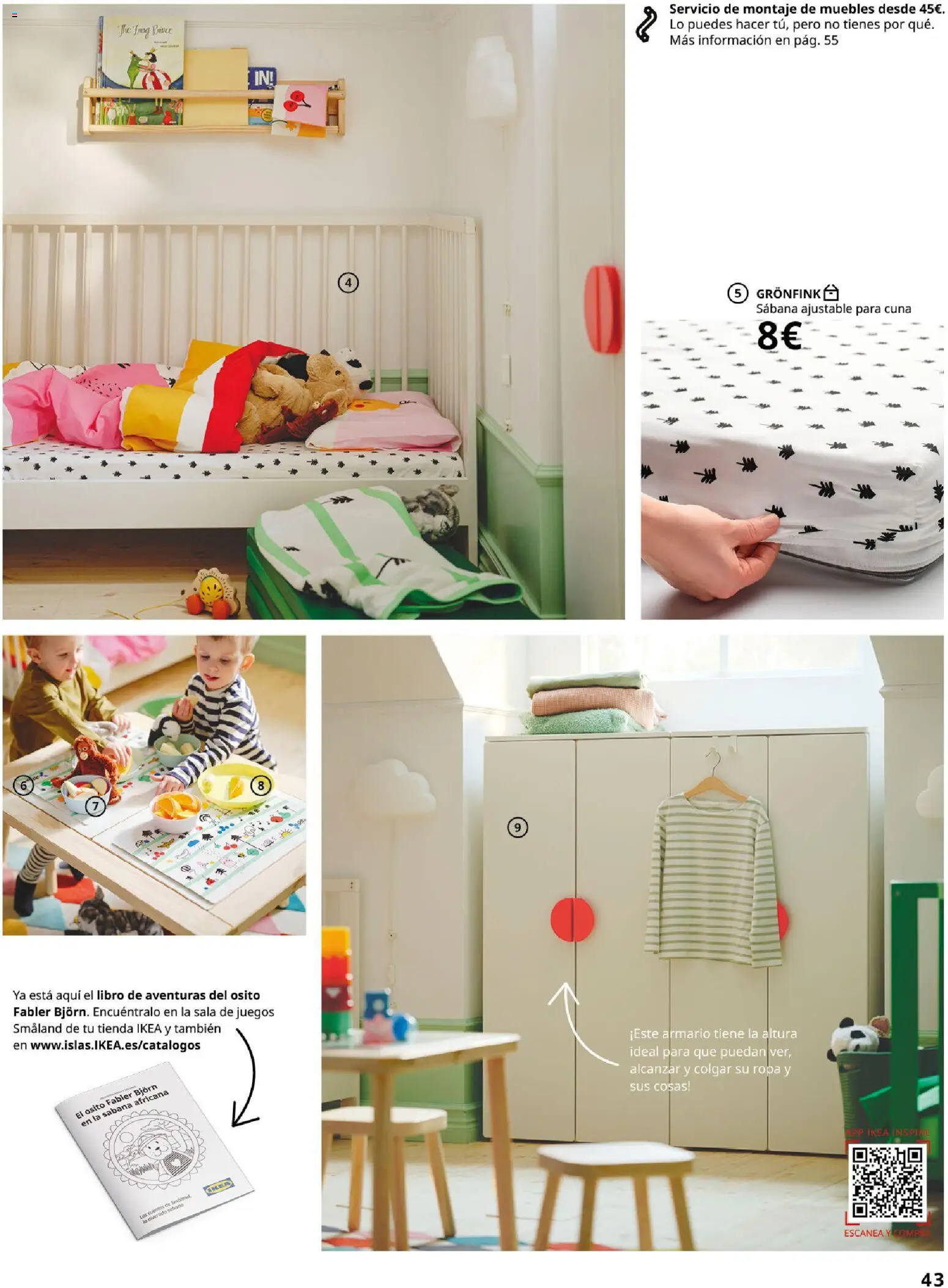Catálogo IKEA Dormitorios │ válido desde el 01.02.2026 | Página: 43 | Productos: Ropa, Muebles, Armario, Cuna