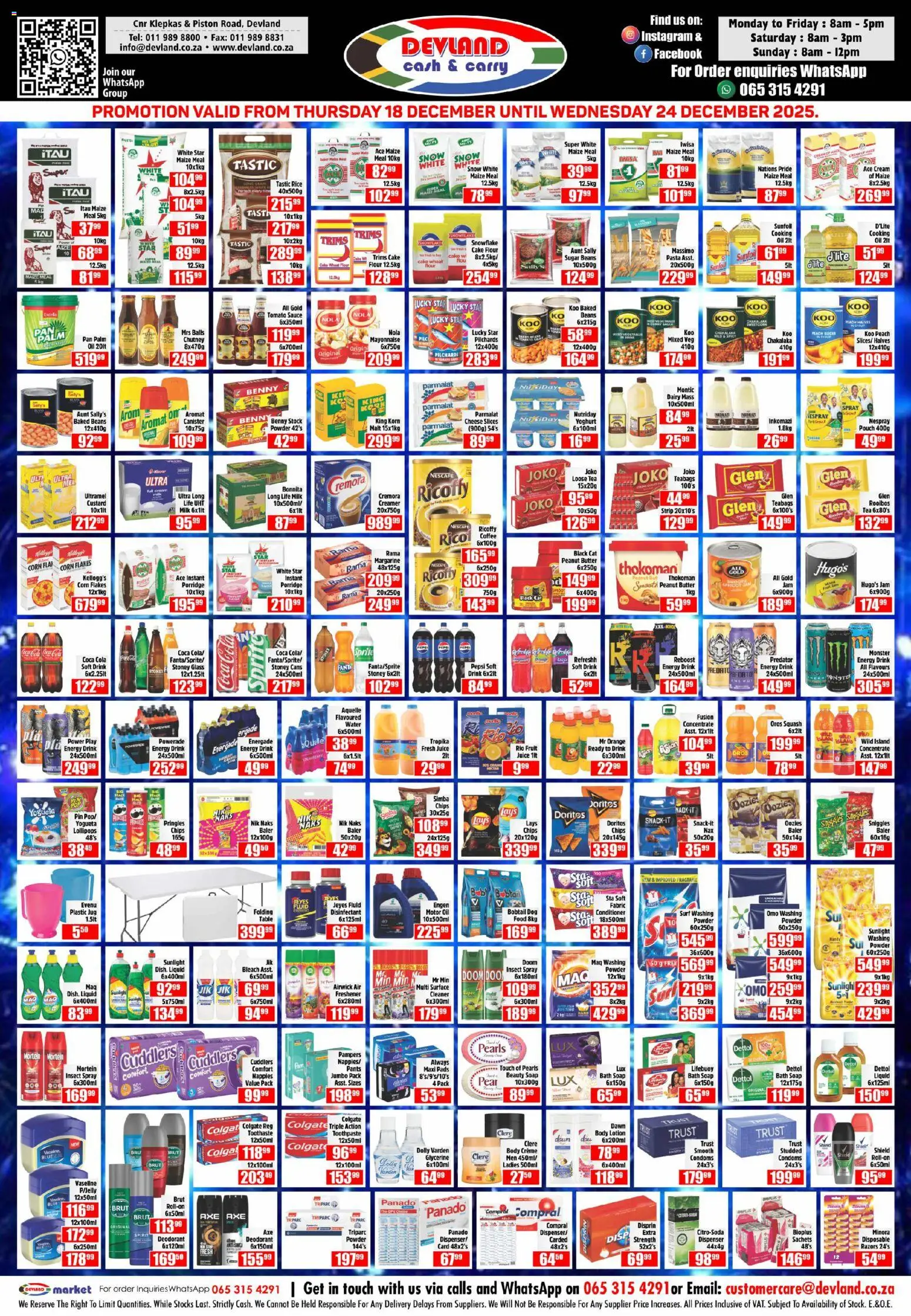 New Devland catalogue – valid from 18.12.2025 | Page: 1 | Products: Tea, Pasta, Cream, Sugar