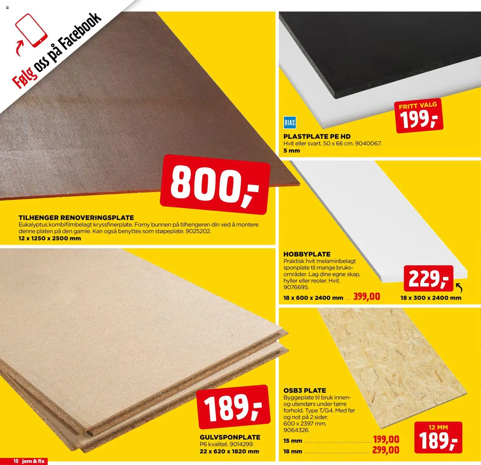 {H1} | Side: 10 | Produkter: Plate