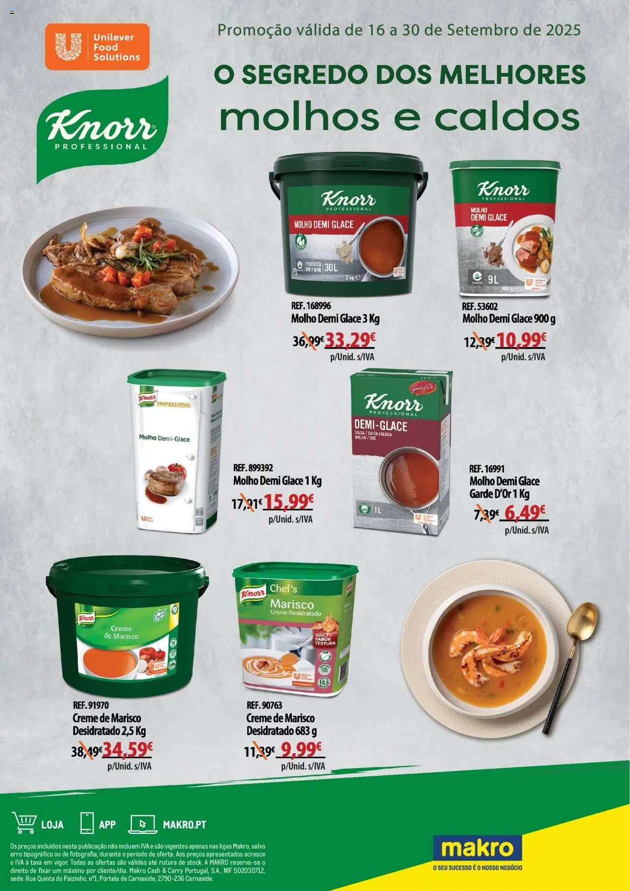 Makro - Monofolha Knorr │ válido de 16.09.2025 | Página: 1 | Produtos: Knorr, Creme