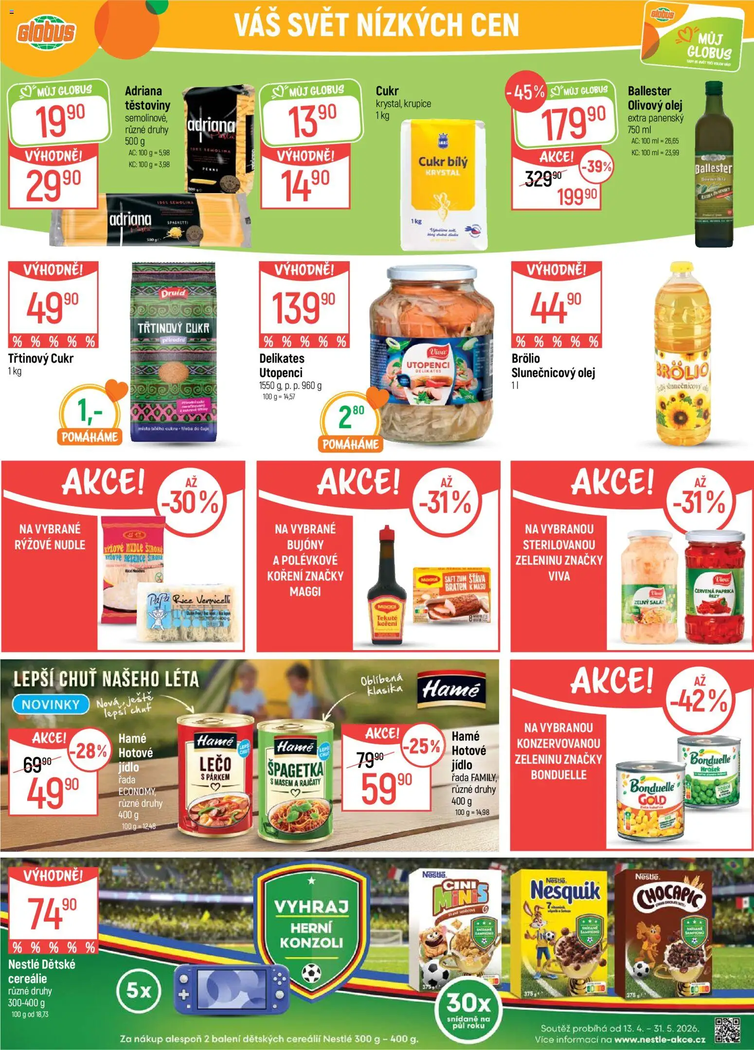 Globus leták - Opava od 22.04.2026 | Strana: 22 | Produkty: Třtinový cukr, Salát, Cukr, Rýžové nudle