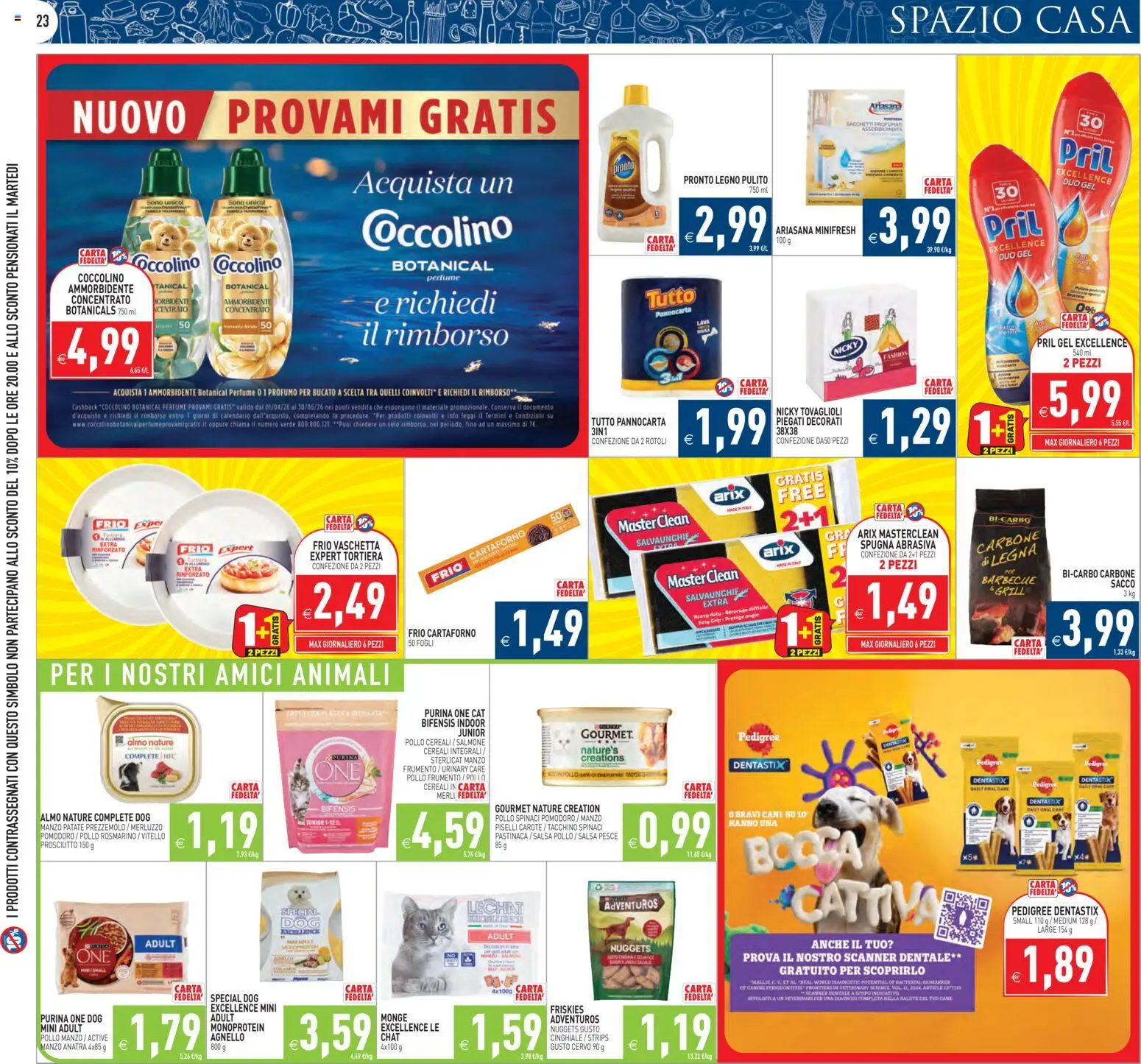 Volantino PIM Supermercati del 29.04.2026 | Pagina: 23 | Prodotti: Pesce, Cereali, Pomodoro, Prezzemolo
