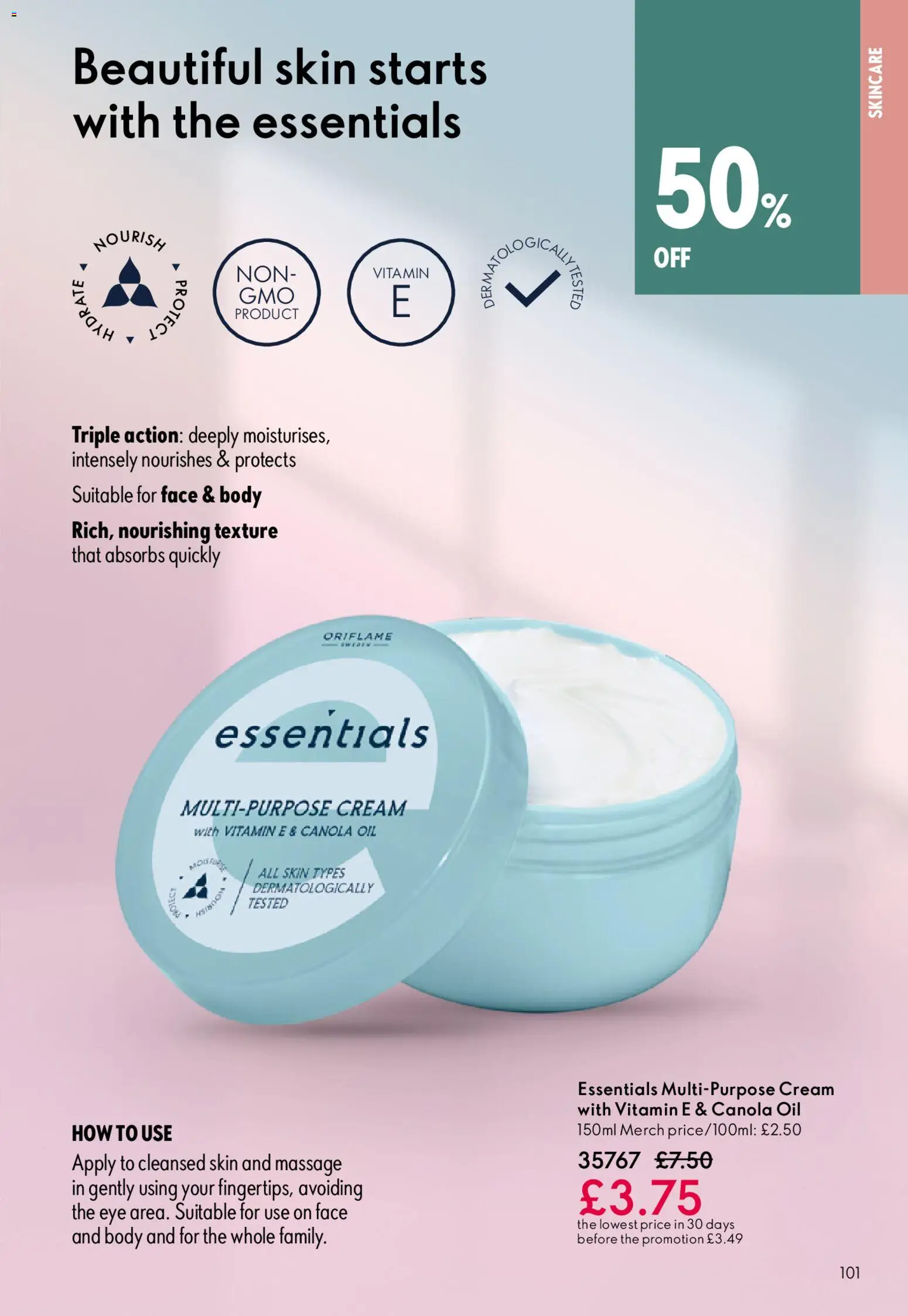 {H1} | Page: 101 | Products: Oil, Cream