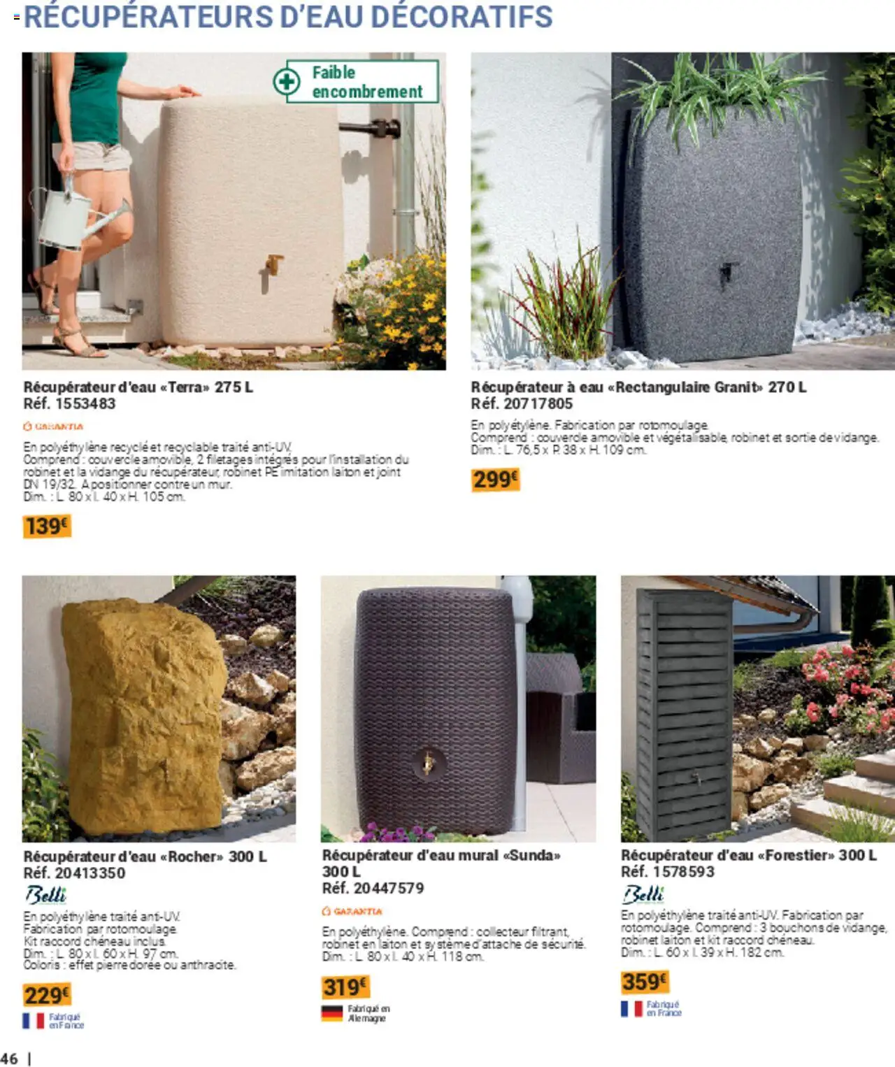  | Page: 46 | Produits: Robinet, Récupérateur d'eau