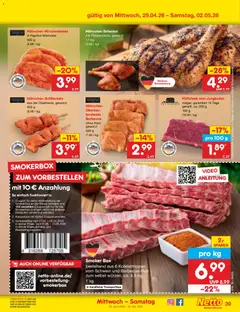 Netto Marken-Discount Prospekt 	 ab 27.04.2026 gültig | Seite: 53 | Produkte: Hahnchen, Hahnchenschenkel, Box, Wurst