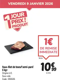 Promocash - Prévisualisation de Promocash PROMO faux-filet UA valide à partir de 09.01.2026