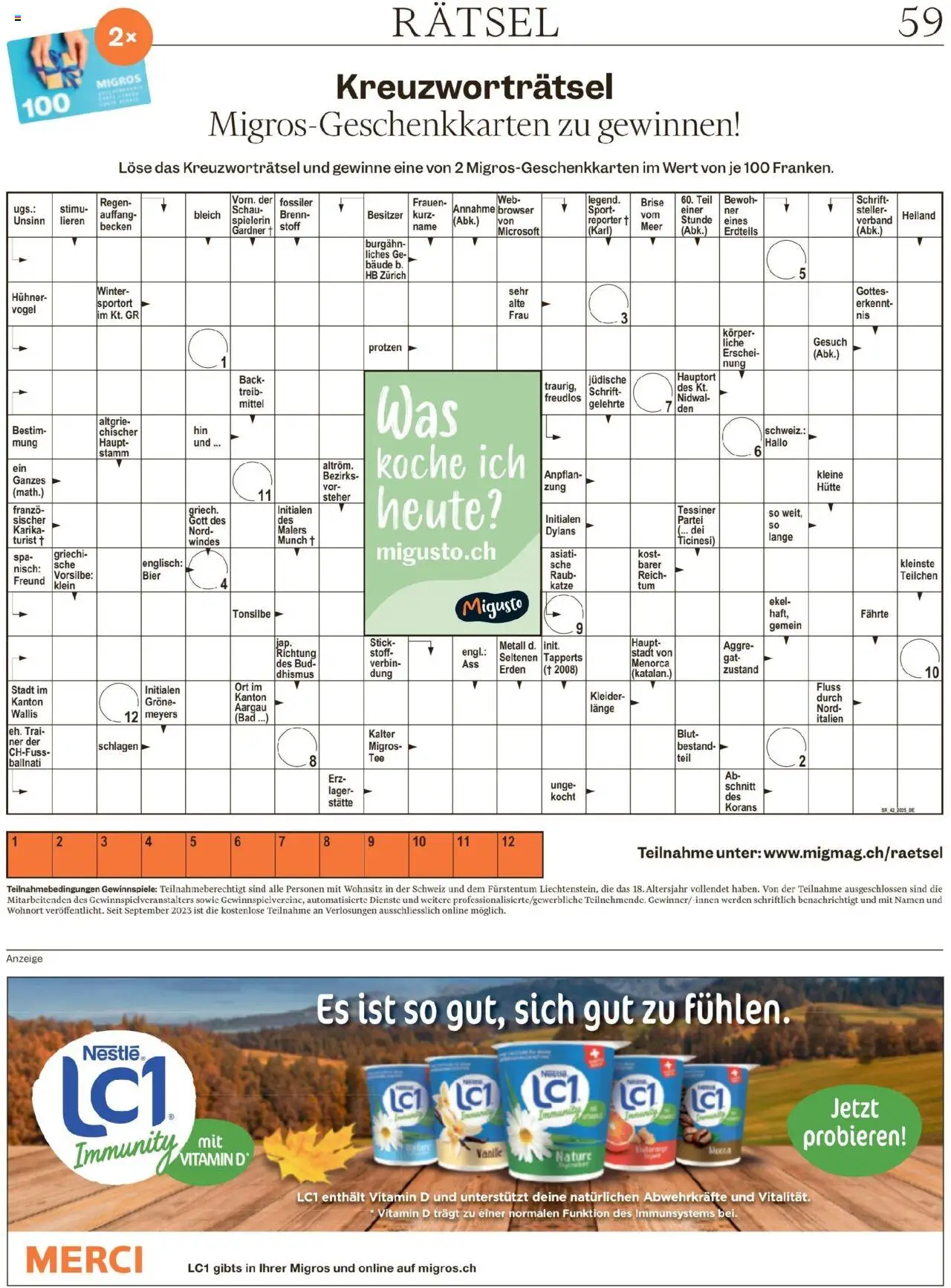 Migros Magazin – gültig ab 13.10.2025 | Seite: 59 | Produkte: Bad, Kleider, Bier