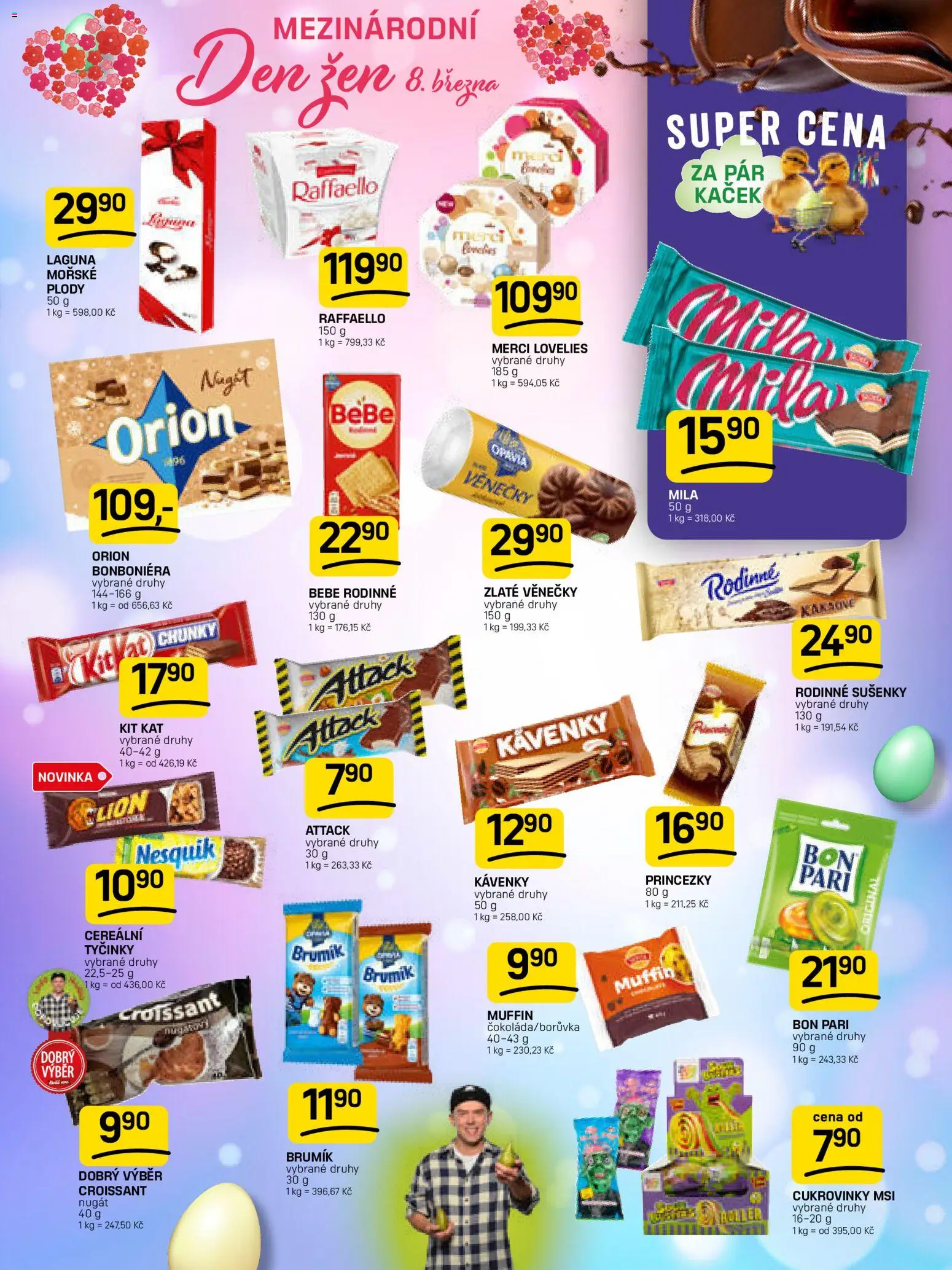 Flop leták od 04.03.2026 | Strana: 9 | Produkty: Tyčinky, Croissant, Mila, Sušenky
