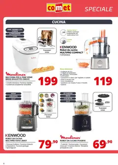 Anteprima del volantino Comet Piccoli Elettrodomestici catalogo valido a partire dal 31.10.2025 | Pagina: 6 | Prodotti: Frullatore, Tritatutto, Spatola, Ciotola
