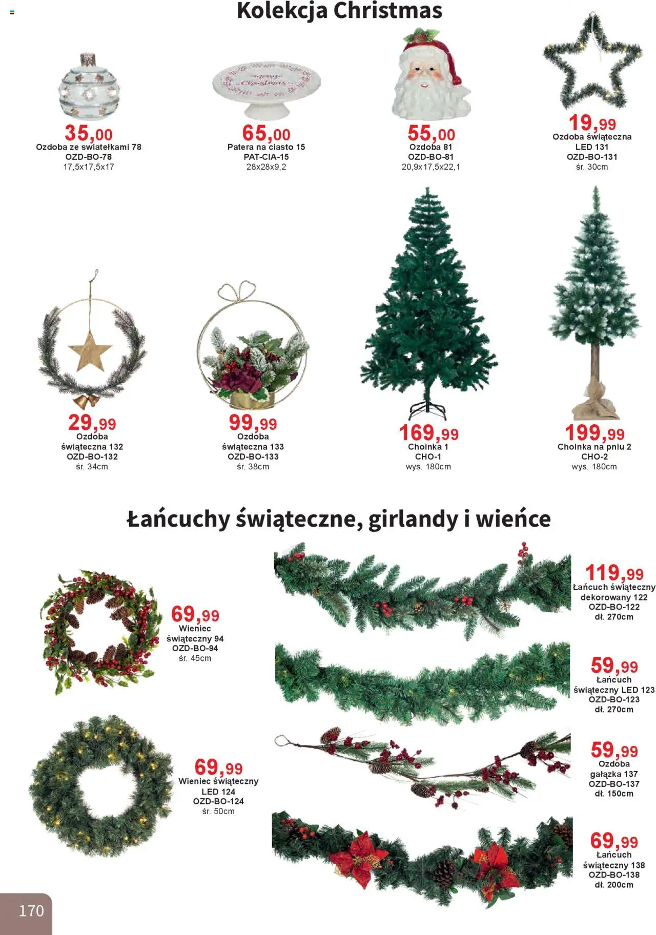 Bodzio Katalog od 01.10.2025 | Strona: 170 | Produkty: Choinka, Wieniec, Ciasto