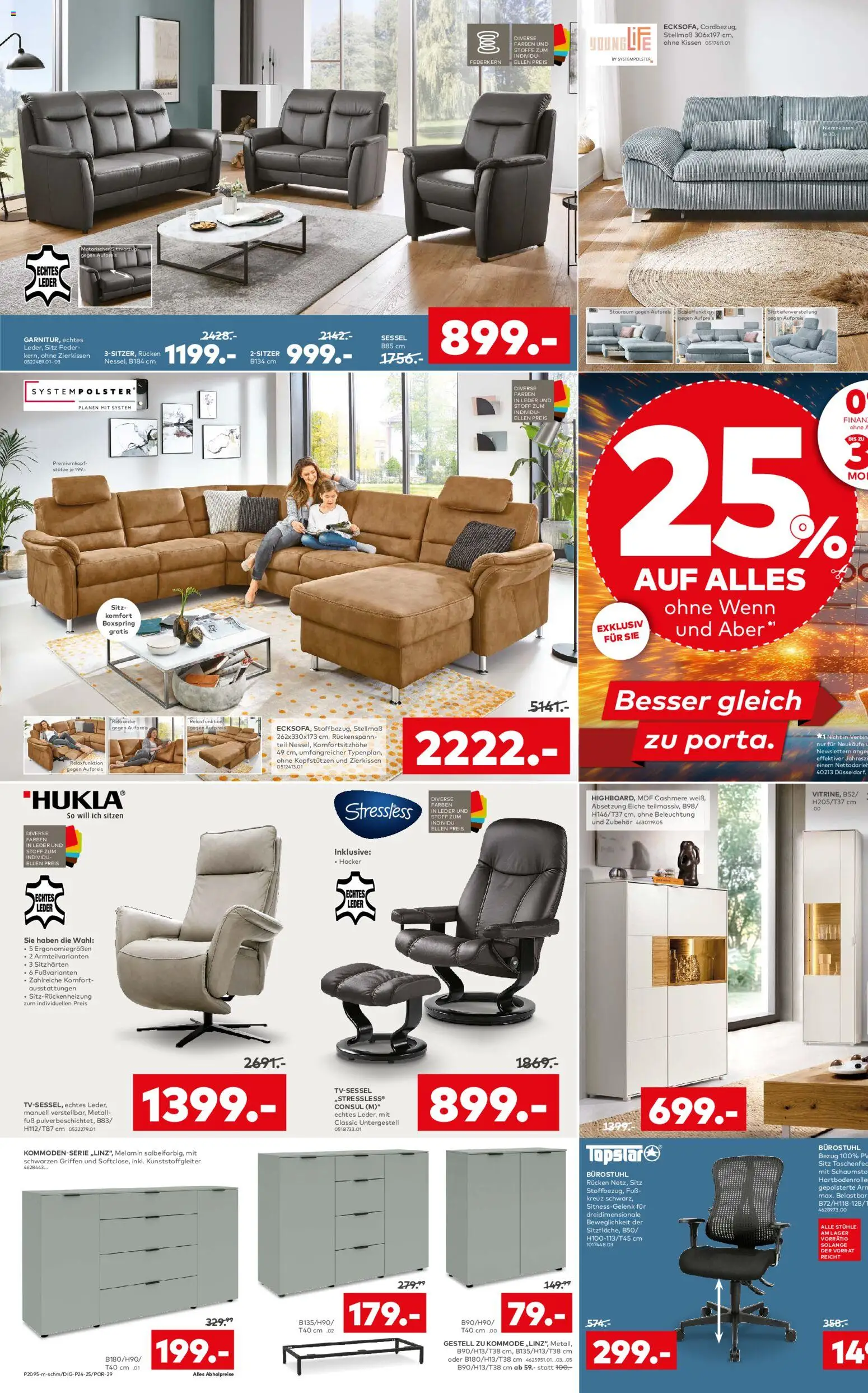 Porta! Prospekt Bergheim-Zieverich – gültig ab 19.12.2025 | Seite: 2 | Produkte: Hocker, Kissen, Kommode, Sessel