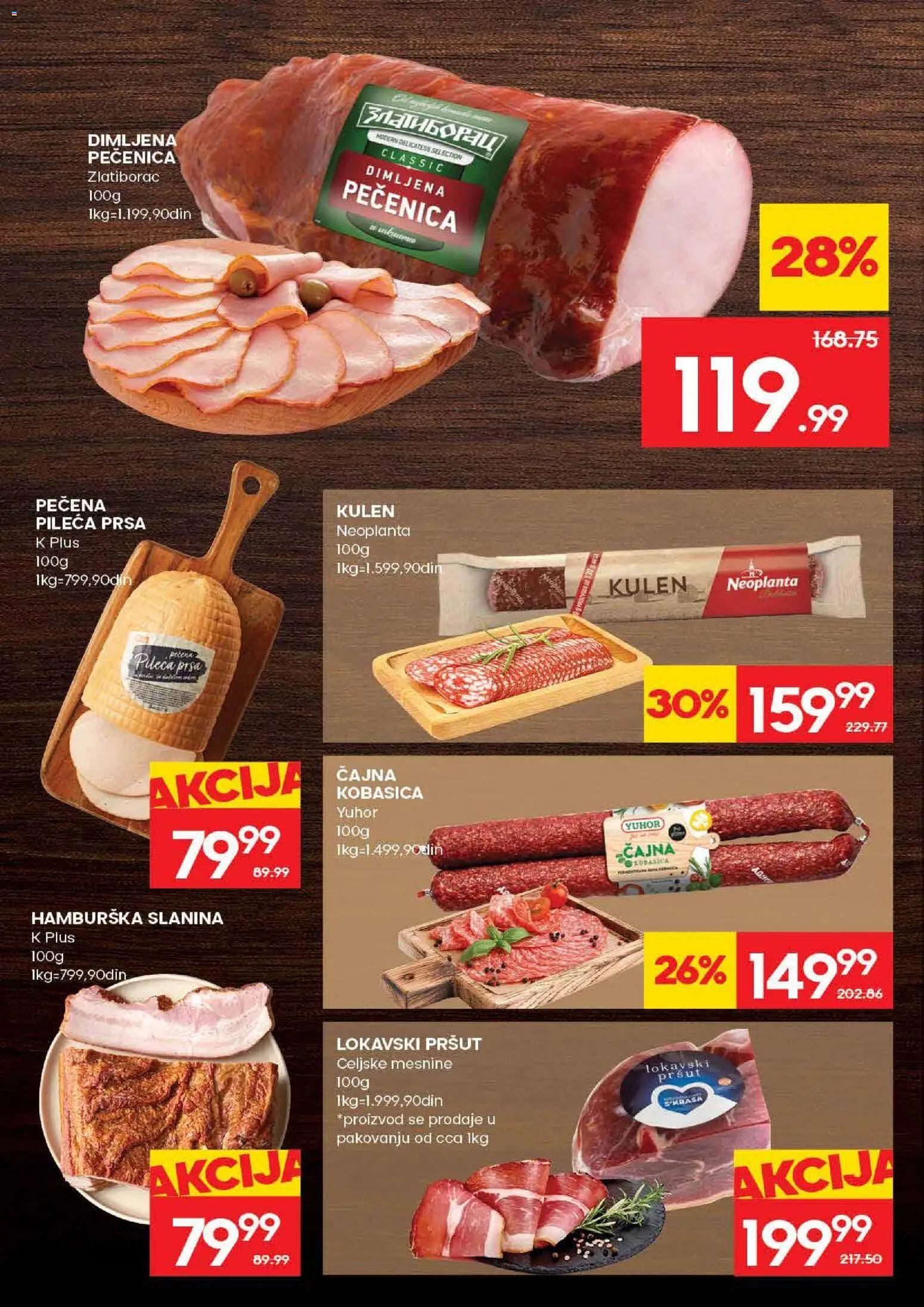 Roda katalog - važi od 16.04.2026 | Strana: 6 | Proizvode: Pileća prsa, Kulen, Hamburska slanina, Pečenica