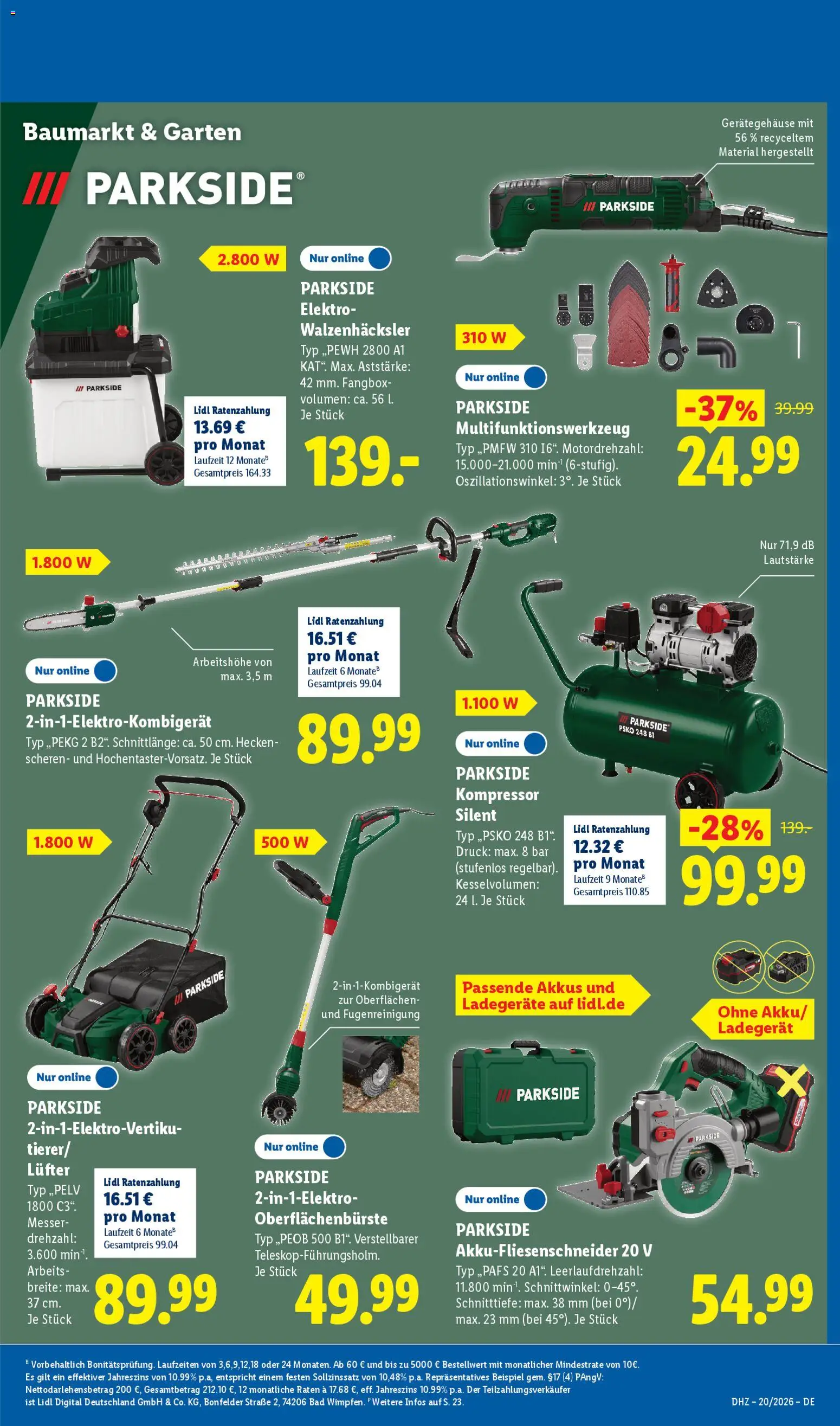 Lidl Německo leták od 11.05.2026 | Strana: 19 | Produkty: Parkside, Elektro