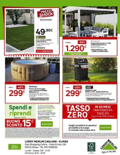 Anteprima del volantino Leroy Merlin - Nuova apertura Leroy Merlin a Cagliari! valido a partire dal 19.03.2026 | Pagina: 8 | Prodotti: Tè, Barbecue, Pergola, Griglia