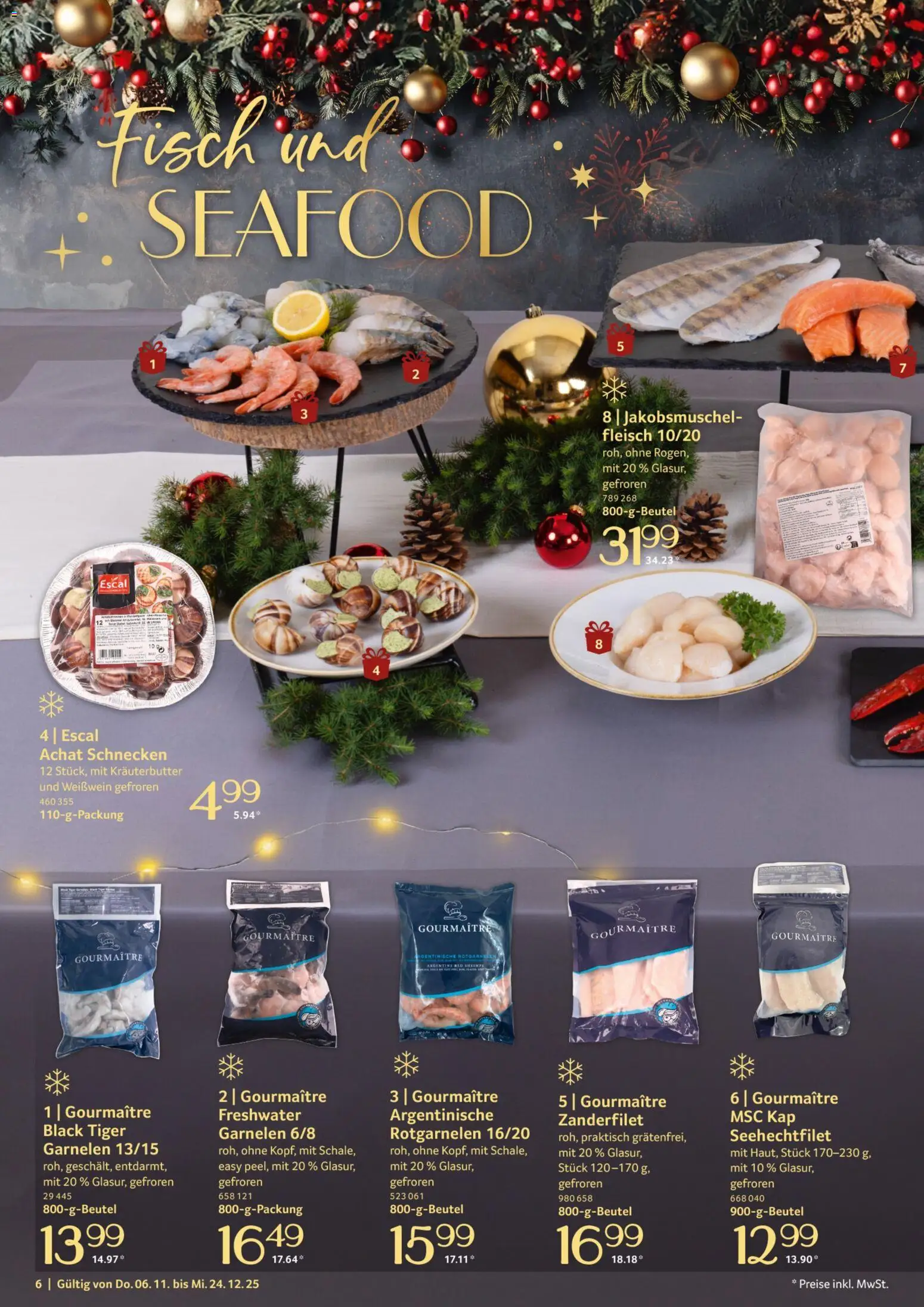 Selgros Genussmomente – gültig ab 06.10.2025 | Seite: 6 | Produkte: Weißwein, Kräuterbutter, Fisch, Fleisch