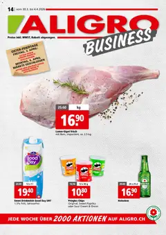 Aligro aktionen Business Chavannes, Matran, Genf, Sitten ab 30.03.2026 gültig