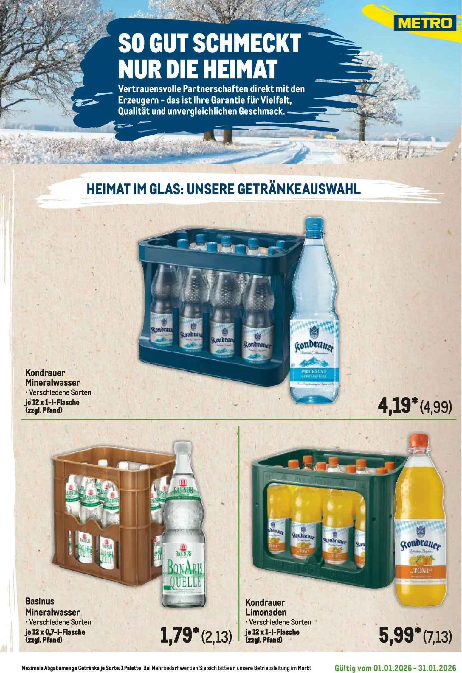 Metro  Regionaler Flyer – gültig ab 01.01.2026 | Seite: 107 | Produkte: Mineralwasser