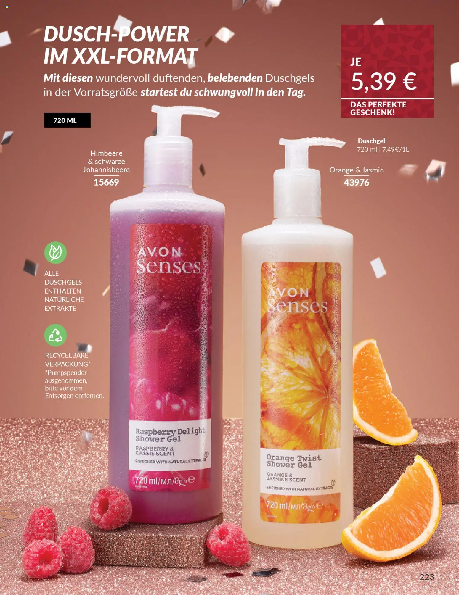 Avon - Black Friday – gültig ab 01.11.2025 | Seite: 225 | Produkte: Duschgel, Shower Gel, Himbeere