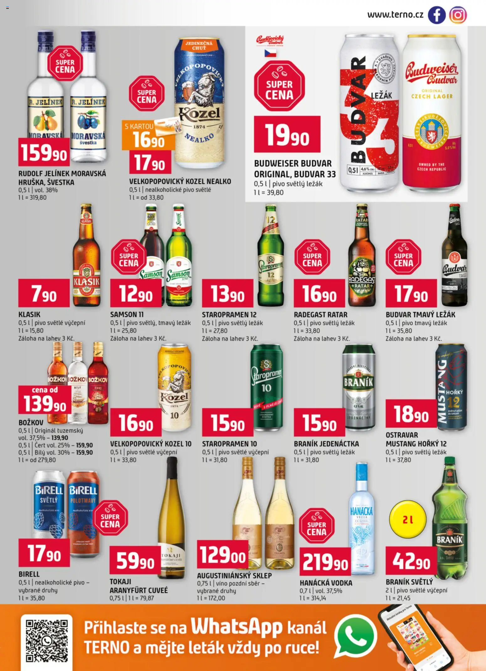 Terno leták od 19.11.2025 | Strana: 13 | Produkty: Velkopopovický Kozel, Radegast Ratar, Kozel nealko, Velkopopovický Kozel 10