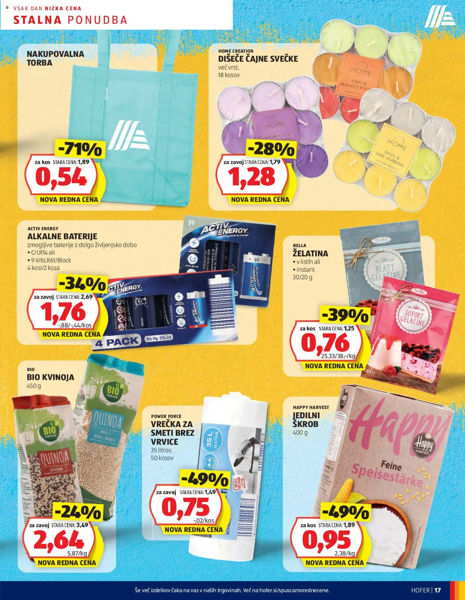 Novi Hofer katalog ponudbe – veljaven od 20.11.2025 | Stran: 17 | Izdelki: Torba, Baterije, Kos, Mango