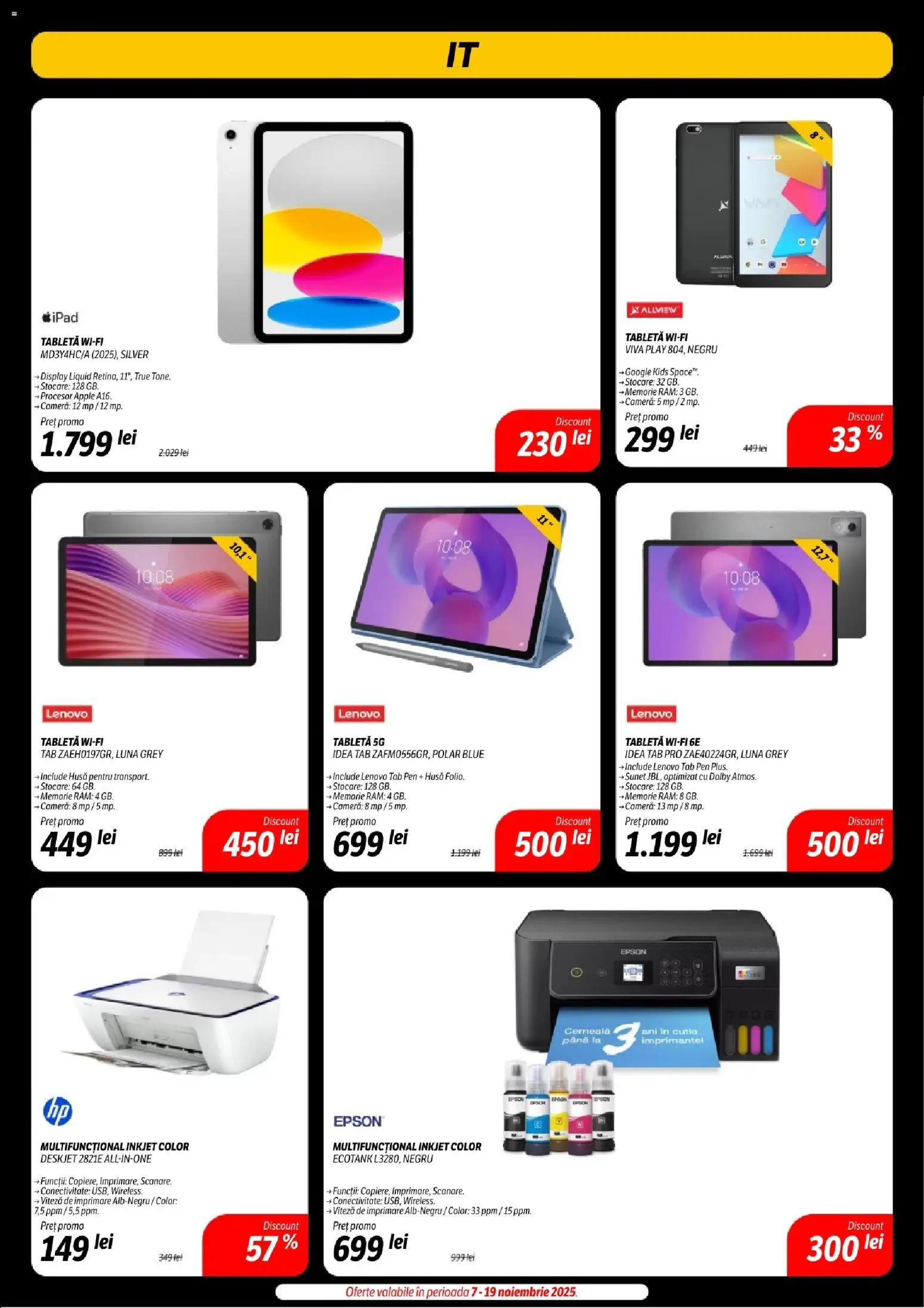 Noul catalog Flanco – valabil de la 07.11.2025 | Pagină: 21 | Produse: Memorie, Tabletă, Cameră, Apple