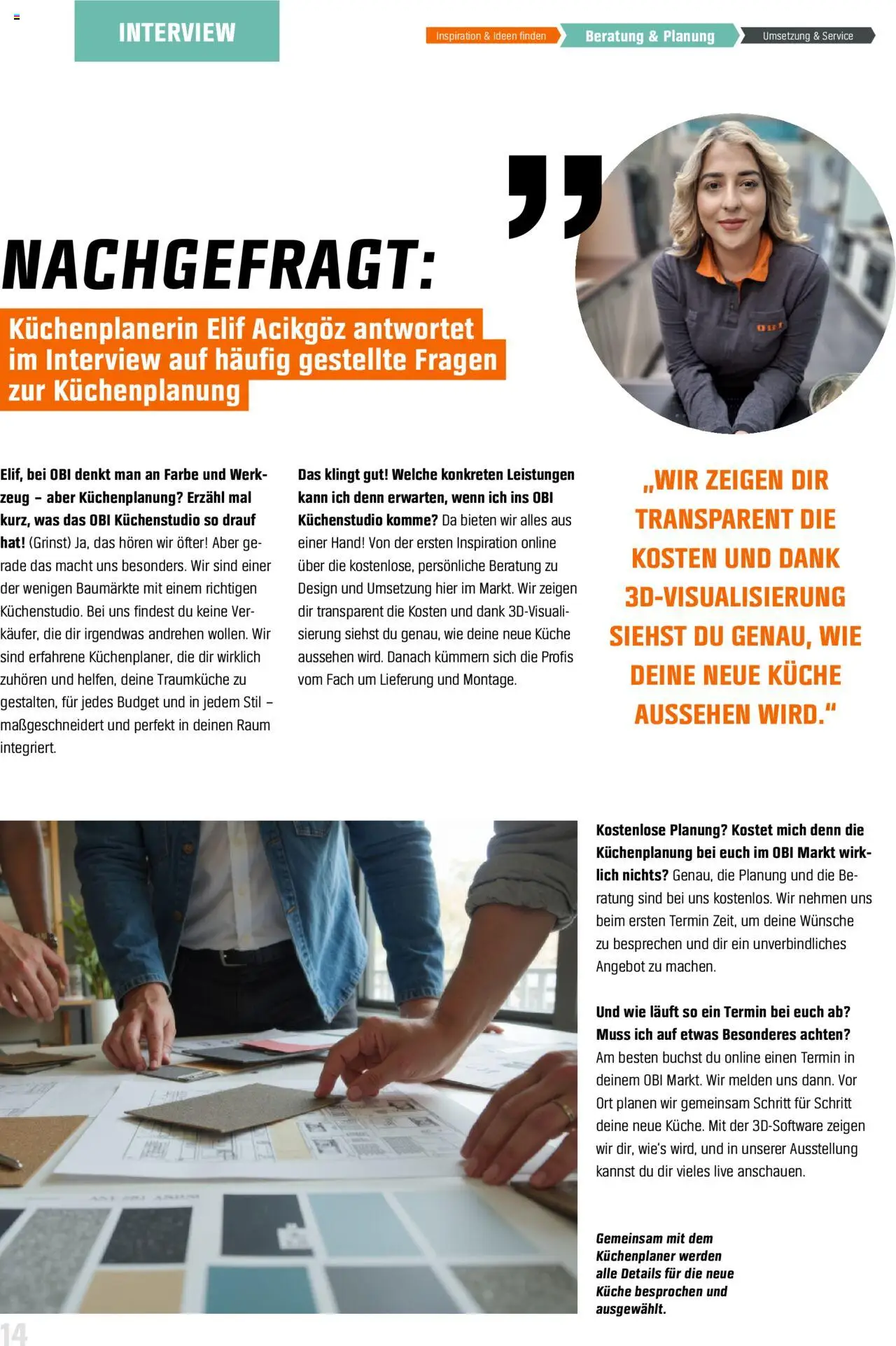 Obi - Markenküchen nach Maß - gültig ab dem 31.07.2025 | Seite: 14 | Produkte: Küche
