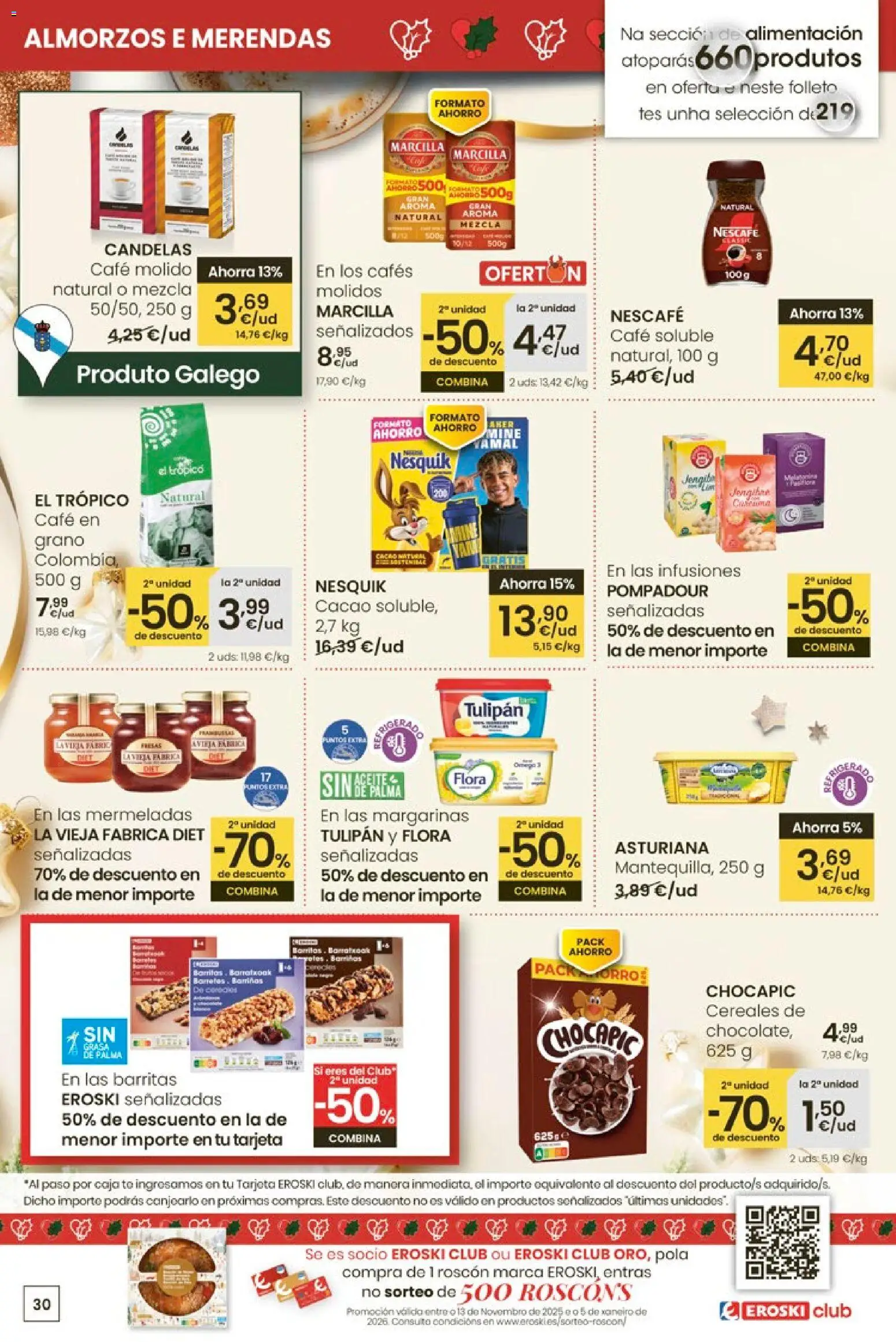 Eroski - Center │ válido desde el 27.11.2025 | Página: 30 | Productos: Δοχείο φοντί, Café, Café molido, Μηχανή καφέ