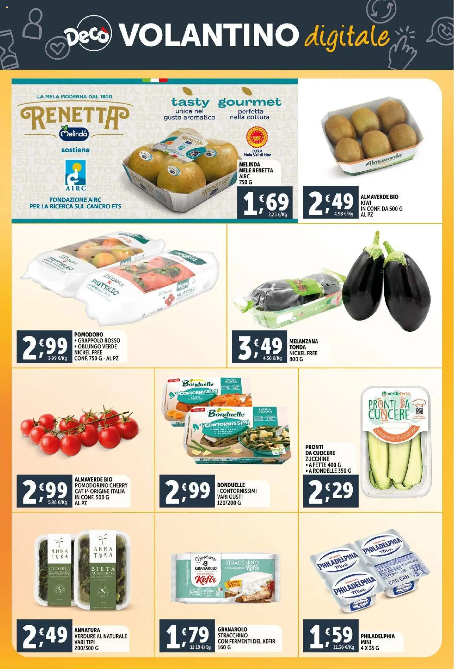 Volantino Decò del 23.02.2026 | Pagina: 22 | Prodotti: Patate, Carote, Melanzana, Fagiolini