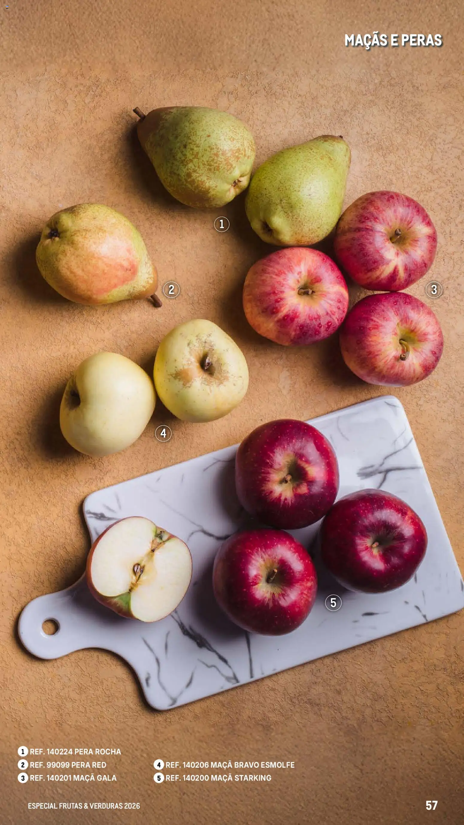 Makro Especial Frutas e Verduras 2026 │ válido de 06.03.2026 | Página: 57 | Produtos: Peras, Maça, Maçãs