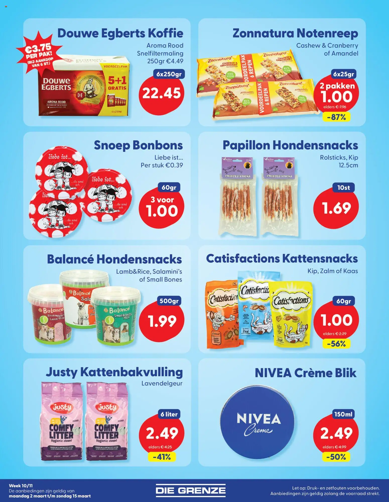 {H1} | Pagina: 6 | Producten: Snoep, Kaas, Kip, Repen