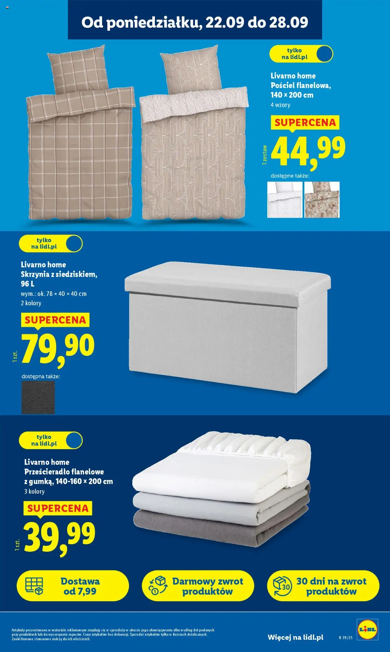 Lidl Katalog od 22.09.2025 | Strona: 21 | Produkty: Pościel