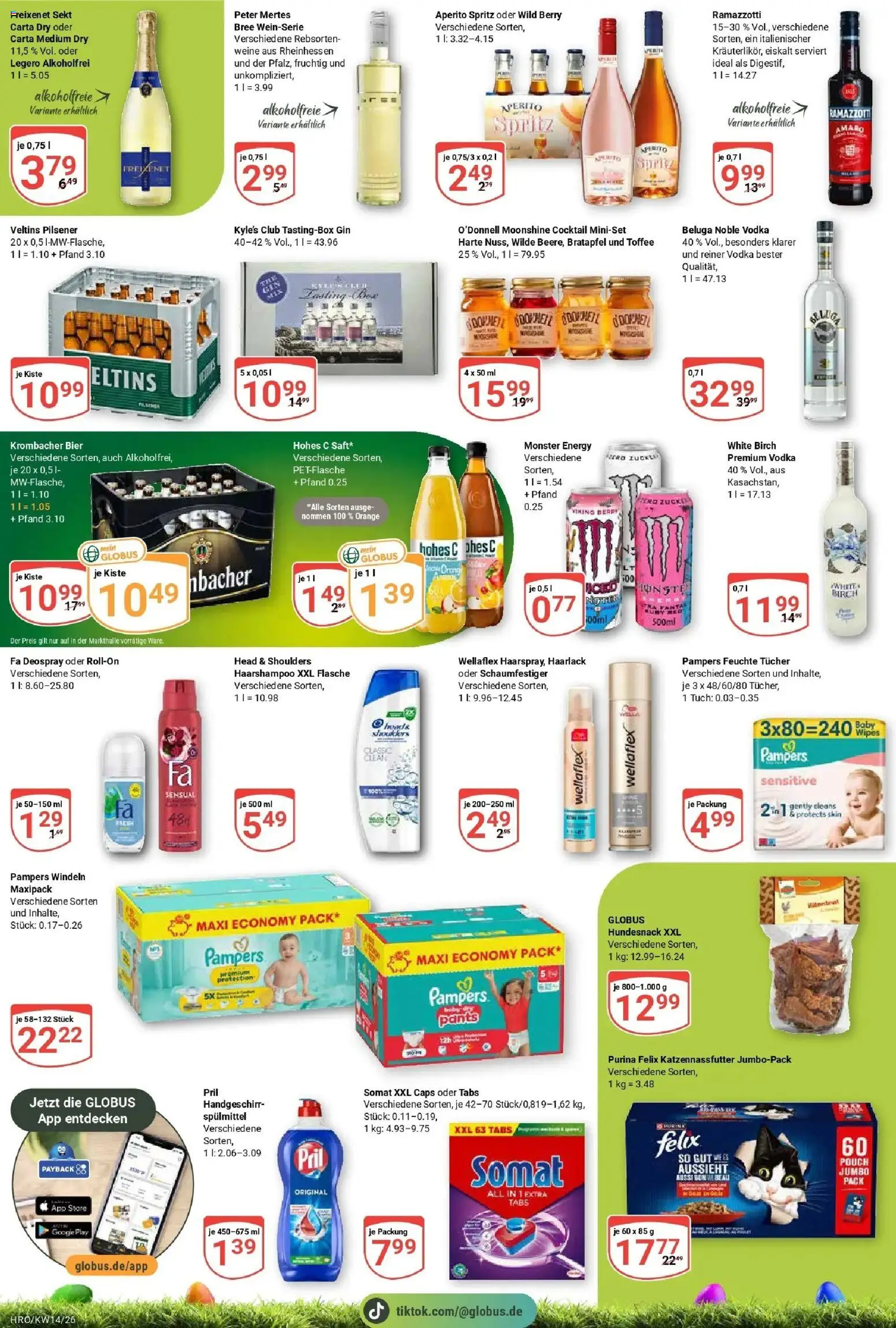 Globus prospekt Rostock	 – gültig ab 30.03.2026 | Seite: 11 | Produkte: Sekt, Deospray, Hohes c, Veltins
