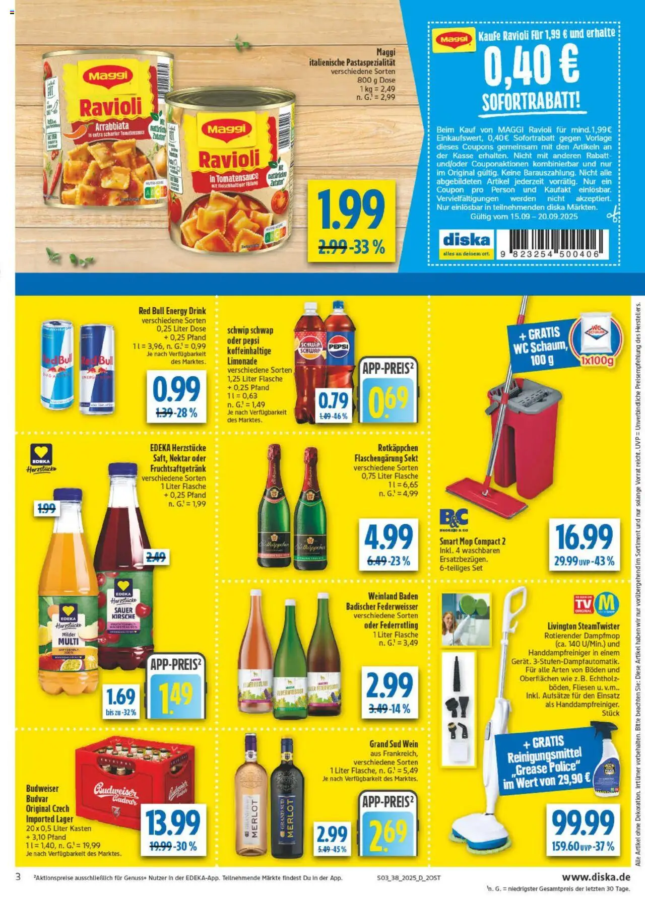 Diska Prospekt 	 – gültig ab 15.09.2025 | Seite: 3