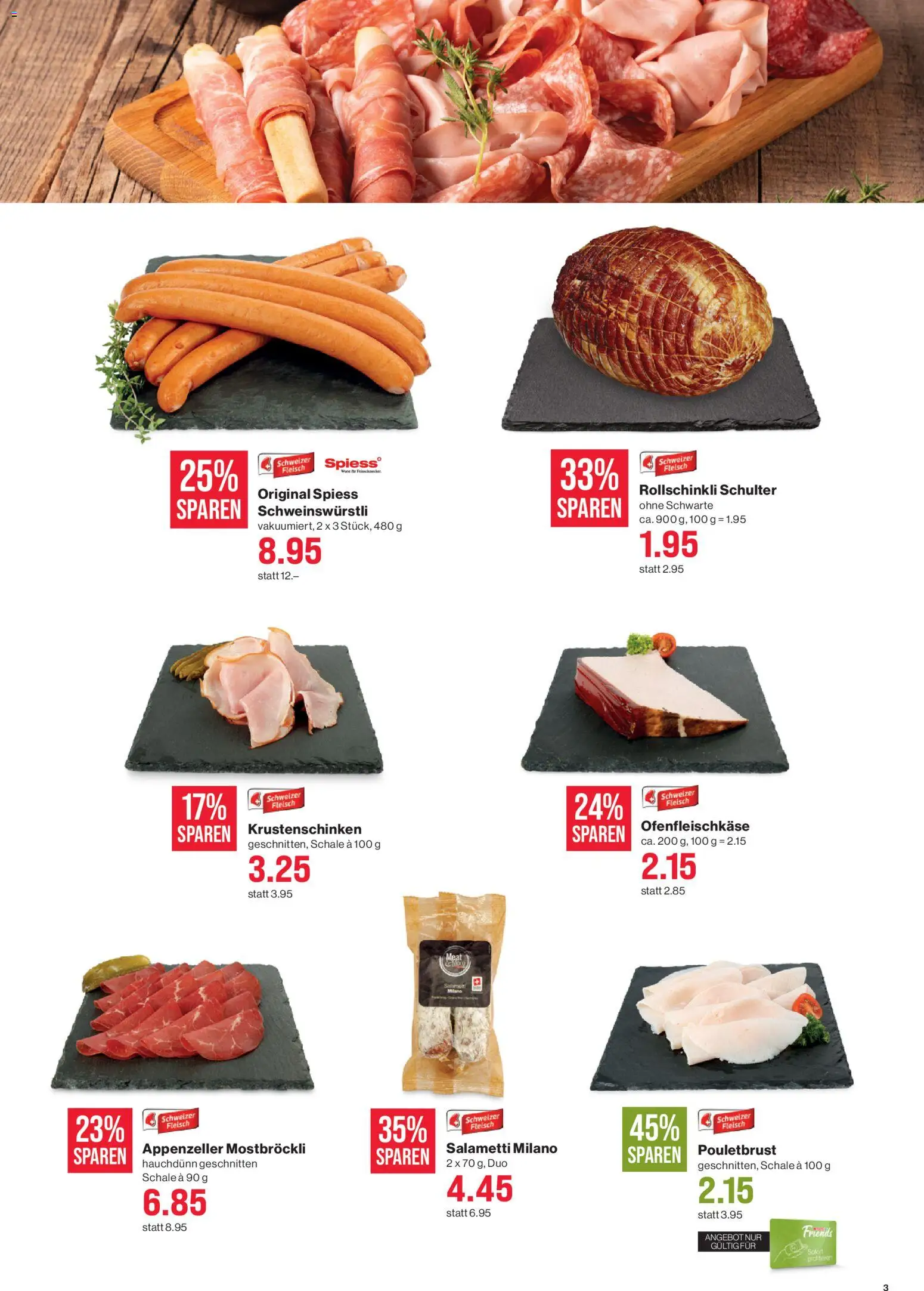 SPAR Aktionen – gültig ab 26.02.2026 | Seite: 3 | Produkte: Pouletbrust