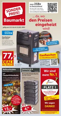 Sonderpreis Baumarkt Prospekt 	 ab 18.10.2025 gültig