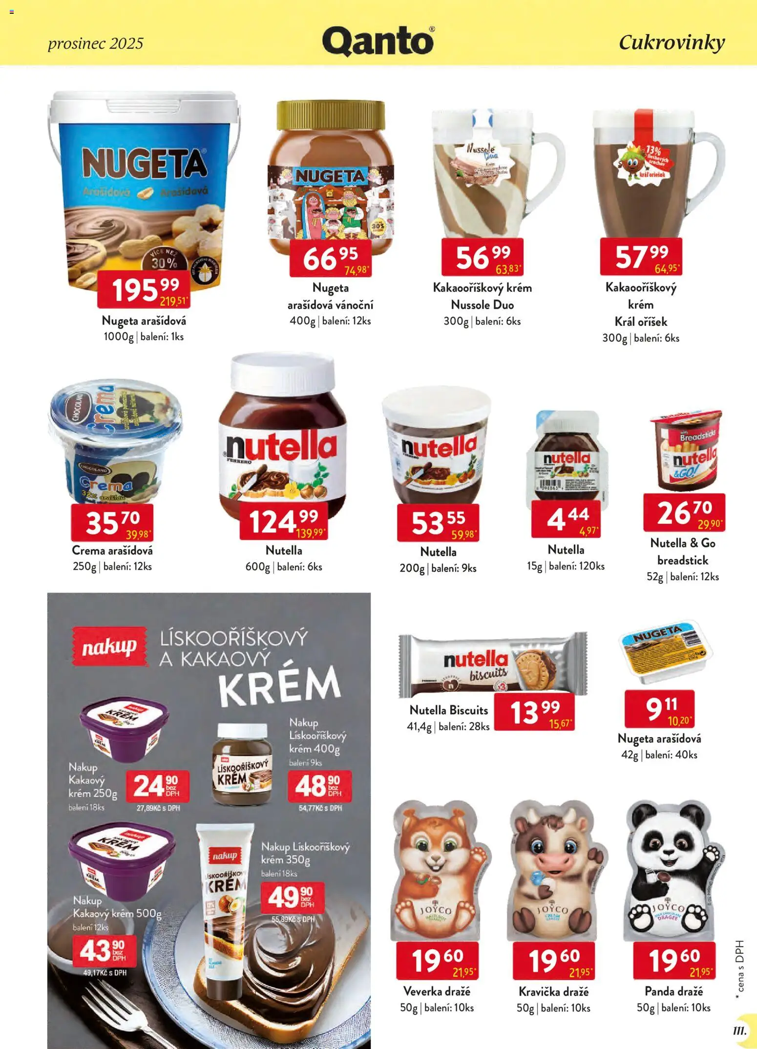 Astur & Qanto leták - Velkoobchod 12/2025 od 01.12.2025 | Strana: 111 | Produkty: Krém, Nugeta, Crema, Nutella