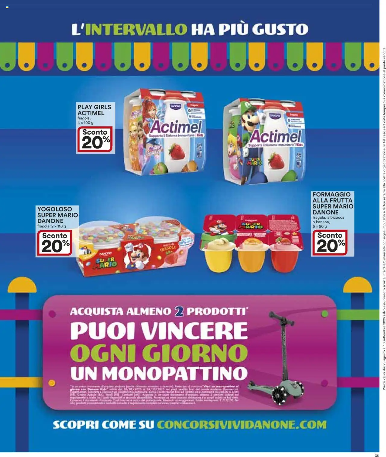 Volantino Ipercoop del 28.08.2025 | Pagina: 35 | Prodotti: Monopattino, Frutta, Formaggio