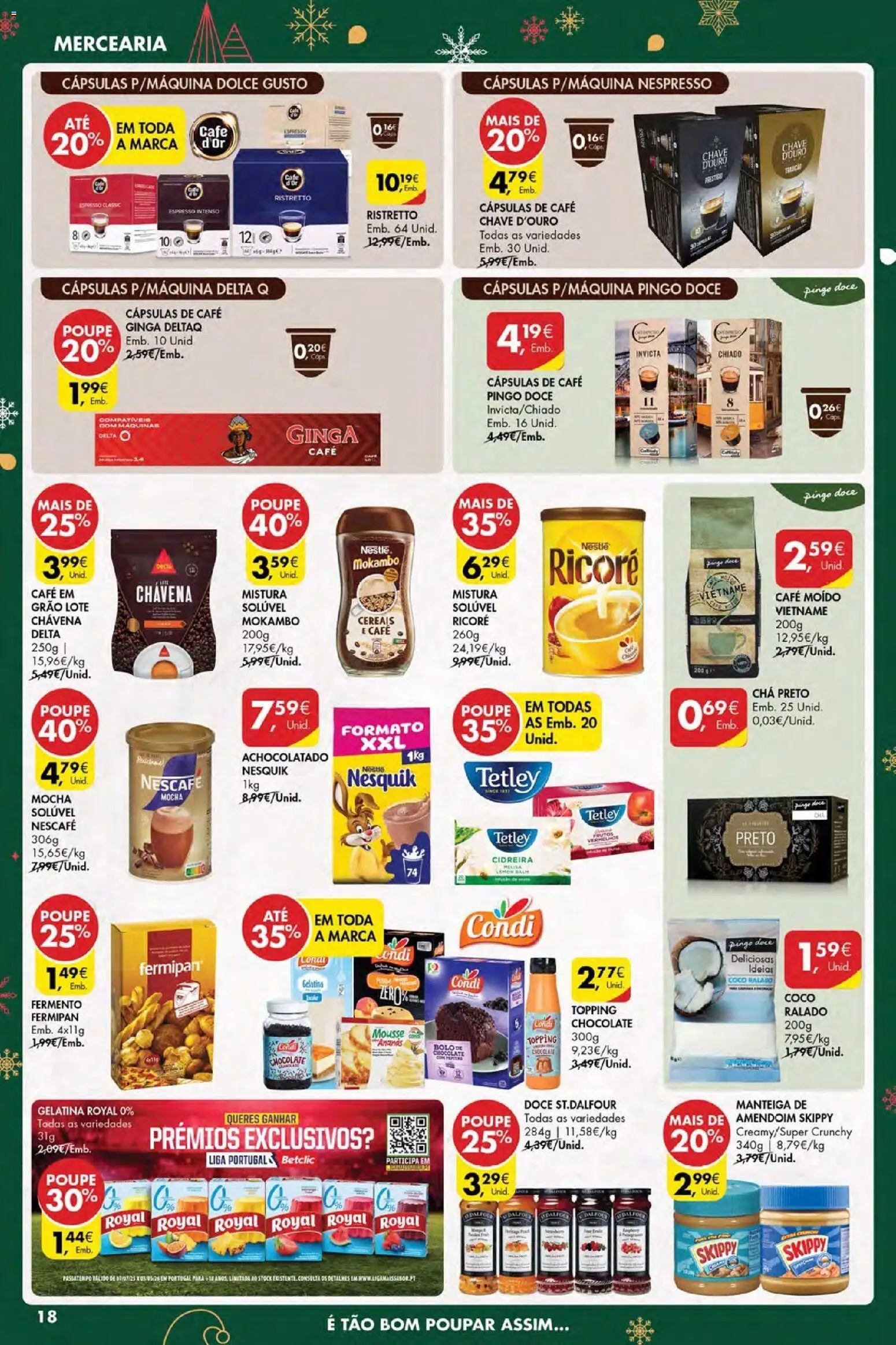 Pingo Doce Poupe Esta Semana Açores │ válido de 11.12.2025 | Página: 18 | Produtos: Bolo, Chocolate, Chá, Cereais
