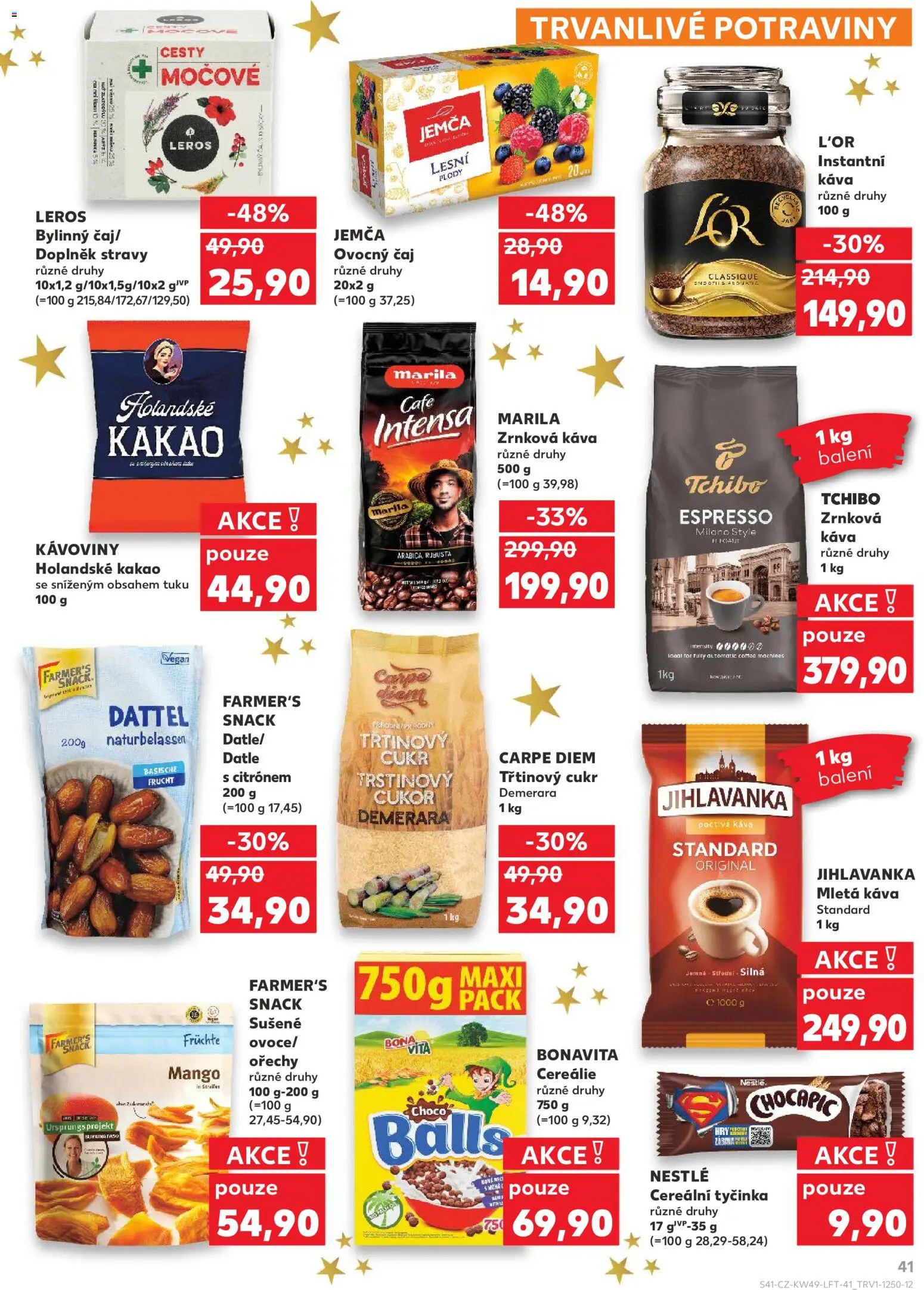 Kaufland leták - Kolín od 03.12.2025 | Strana: 41 | Produkty: Vegan, Třtinový cukr, Čaj, Chocapic