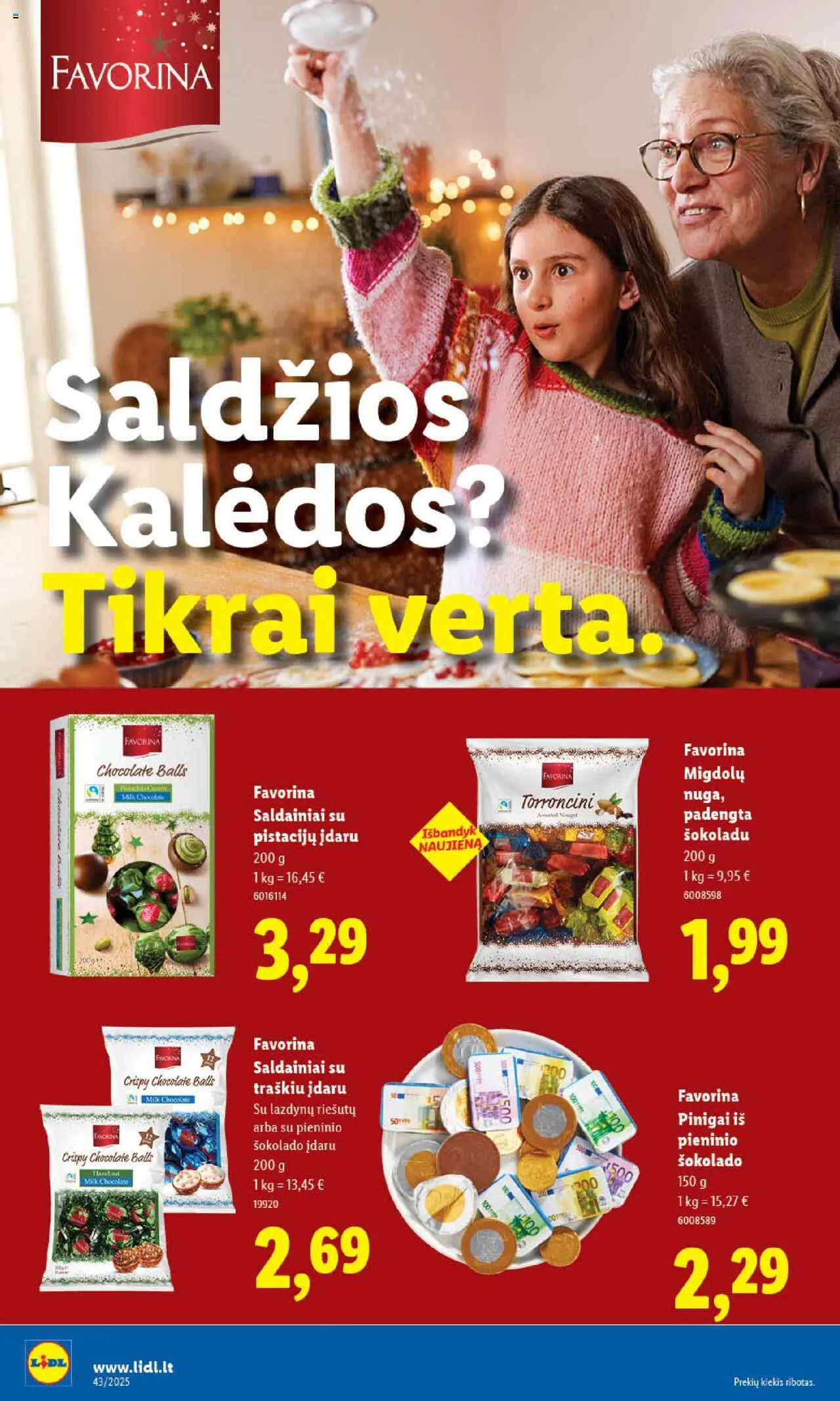 LIDL akcijos nuo 20.10.2025 | Puslapis: 14 | Prekių: Saldainiai
