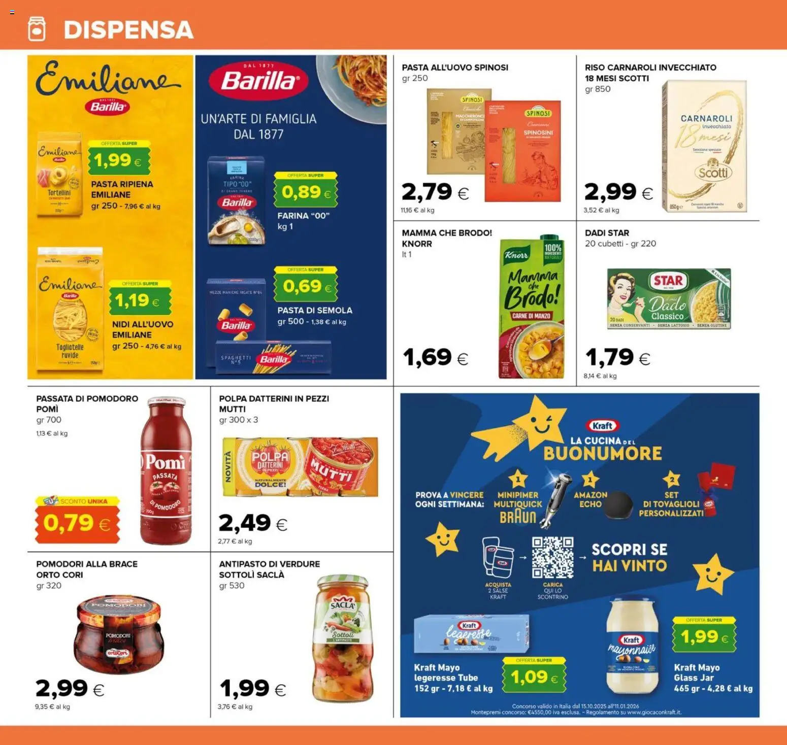 Volantino Oasi del 15.12.2025 | Pagina: 26 | Prodotti: Riso Carnaroli, Pomodoro, Passata di pomodoro, Mutti passata
